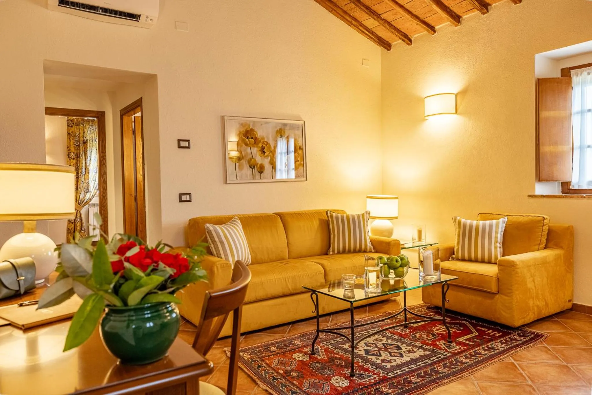 Living room in Wine Relais In Montecucco - ColleMassari Hospitality