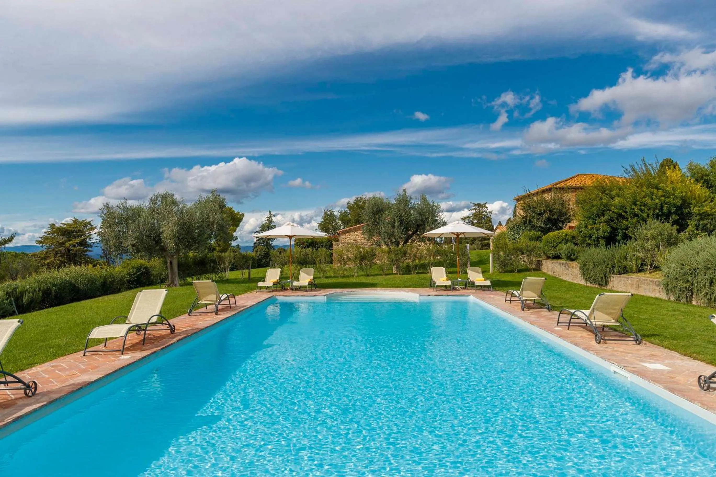 Pool view in Wine Relais In Montecucco - ColleMassari Hospitality