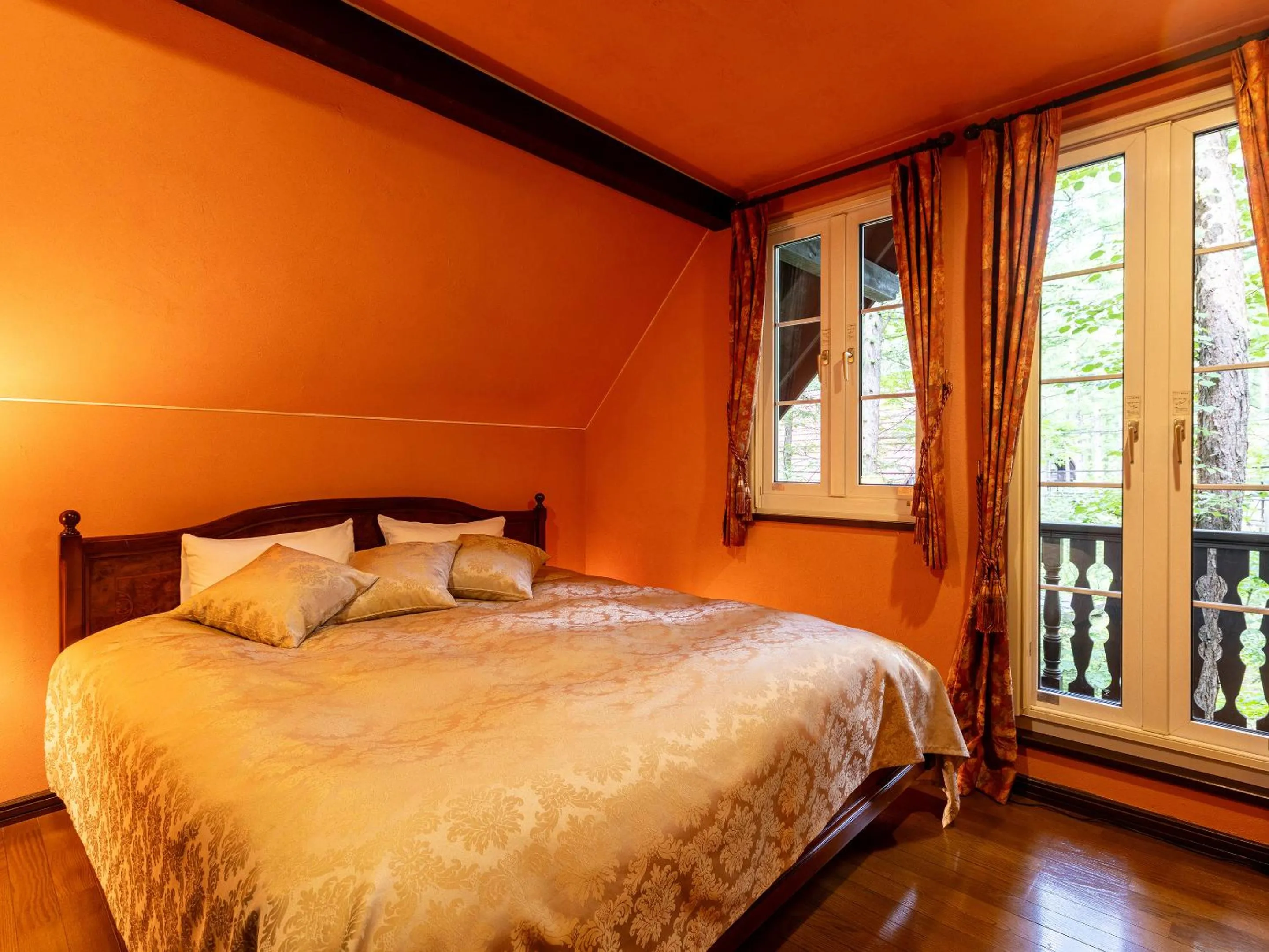 Bed in Tokachi Nakasatsunai Glamping Resort Feriendorf