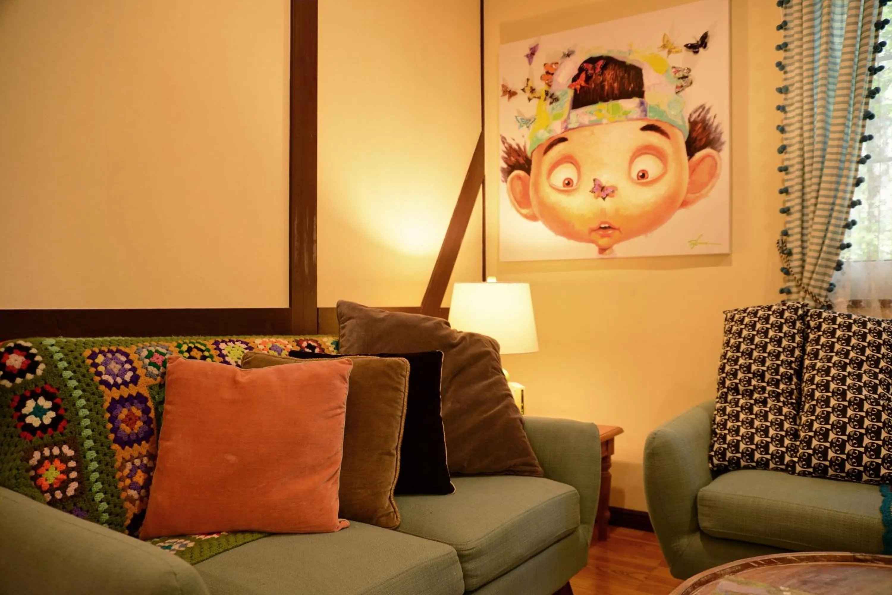 Living room in Tokachi Nakasatsunai Glamping Resort Feriendorf