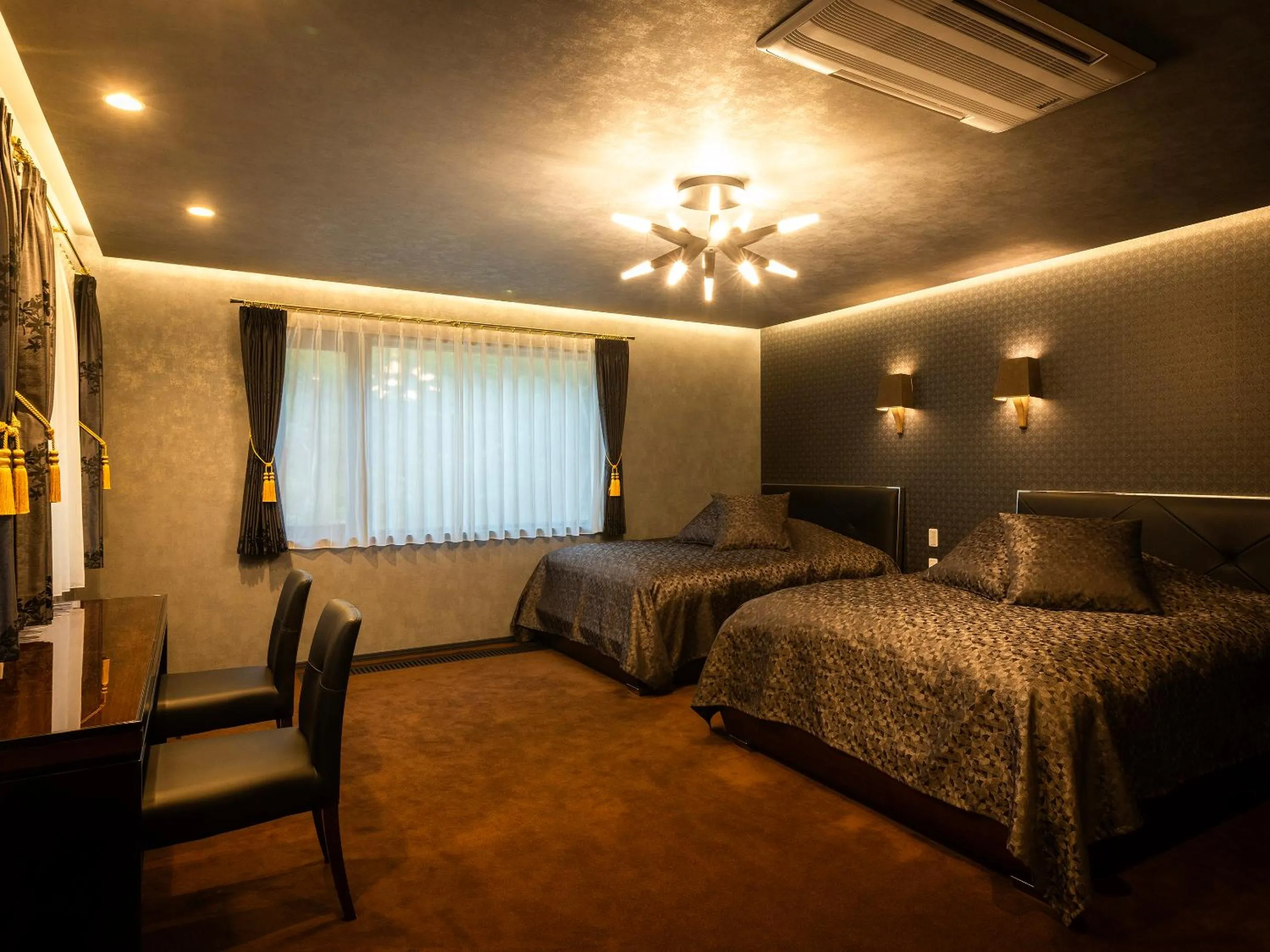 Bed in Tokachi Nakasatsunai Glamping Resort Feriendorf