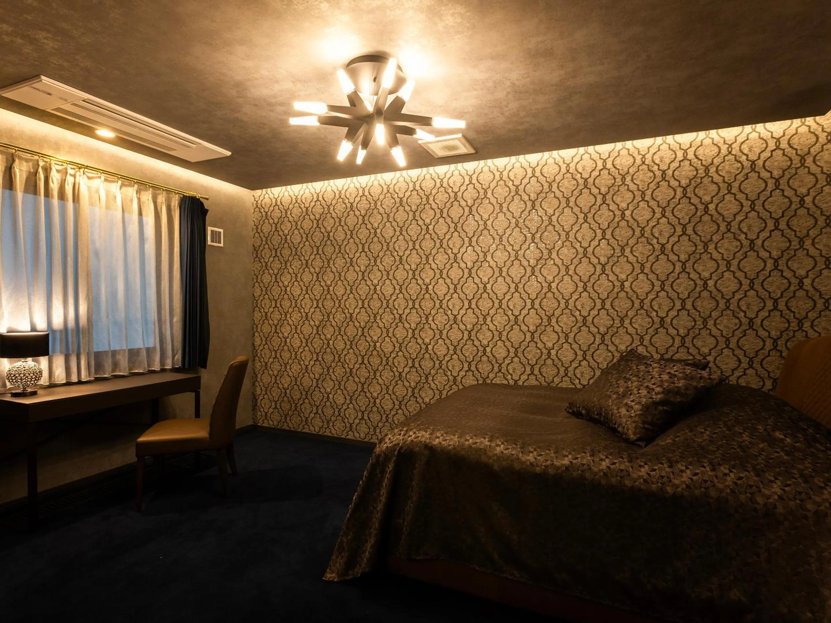 Bed in Tokachi Nakasatsunai Glamping Resort Feriendorf