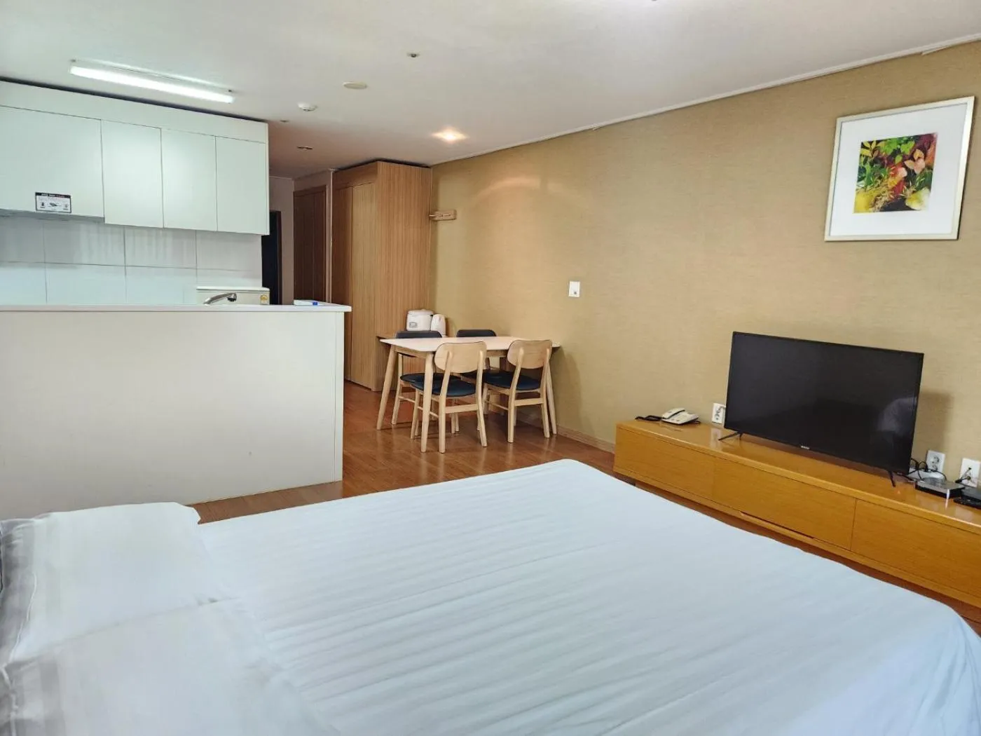 Bed in Jeongseon Mayhills Resort