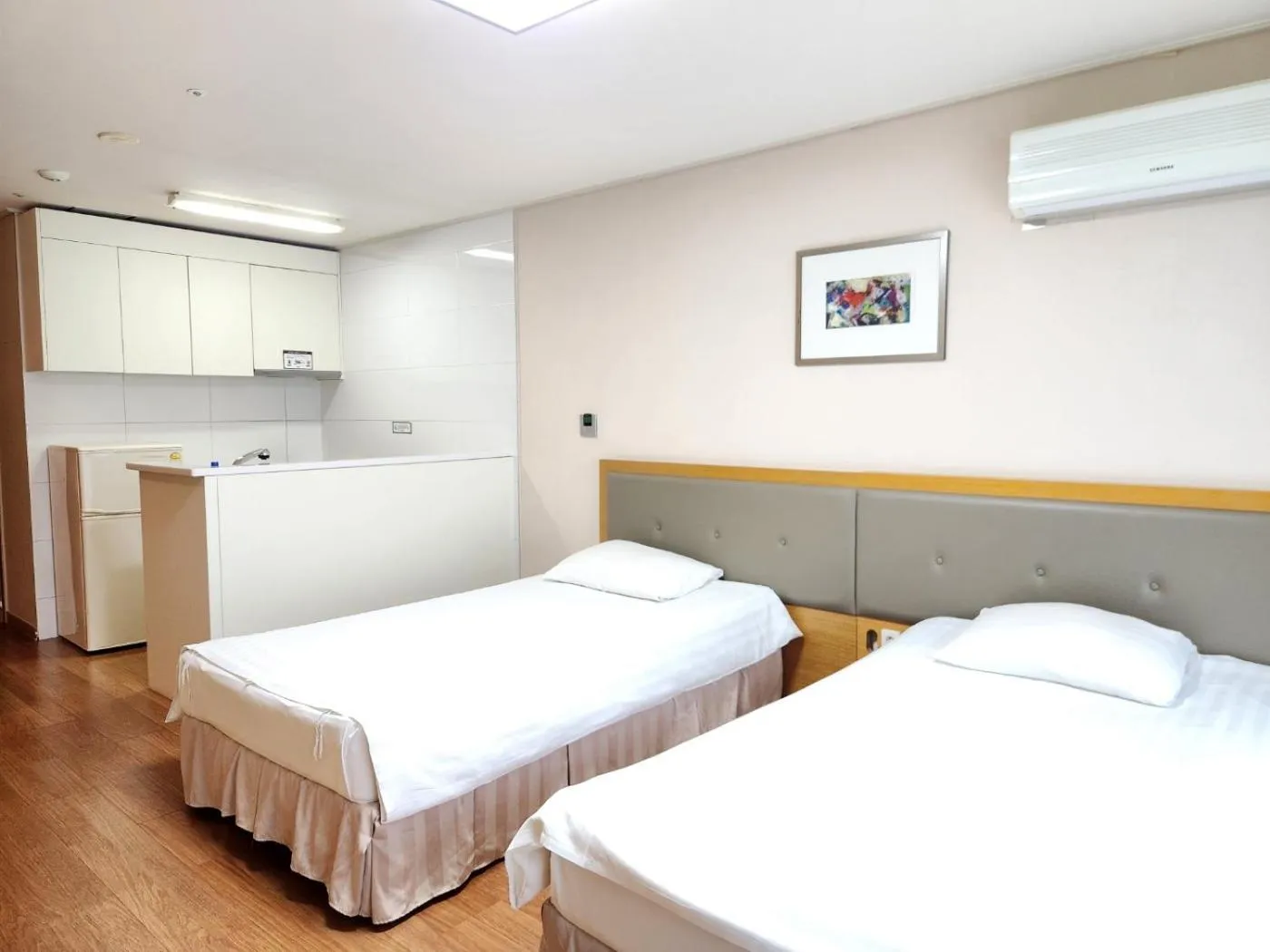 Bed in Jeongseon Mayhills Resort