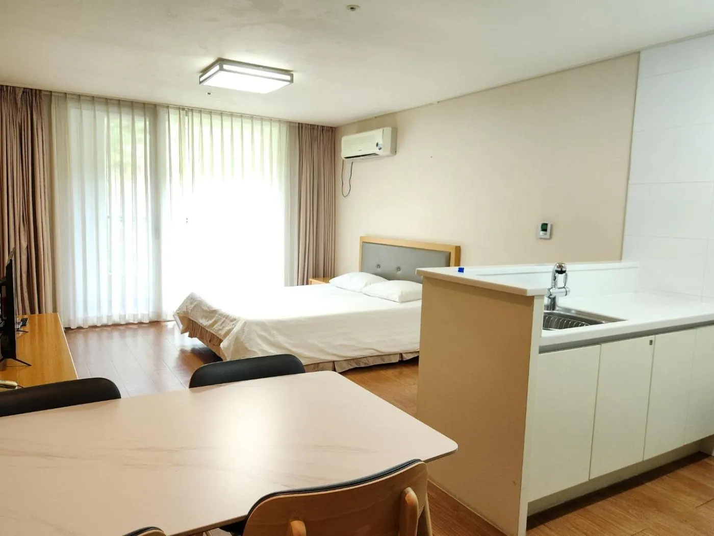 Bed in Jeongseon Mayhills Resort