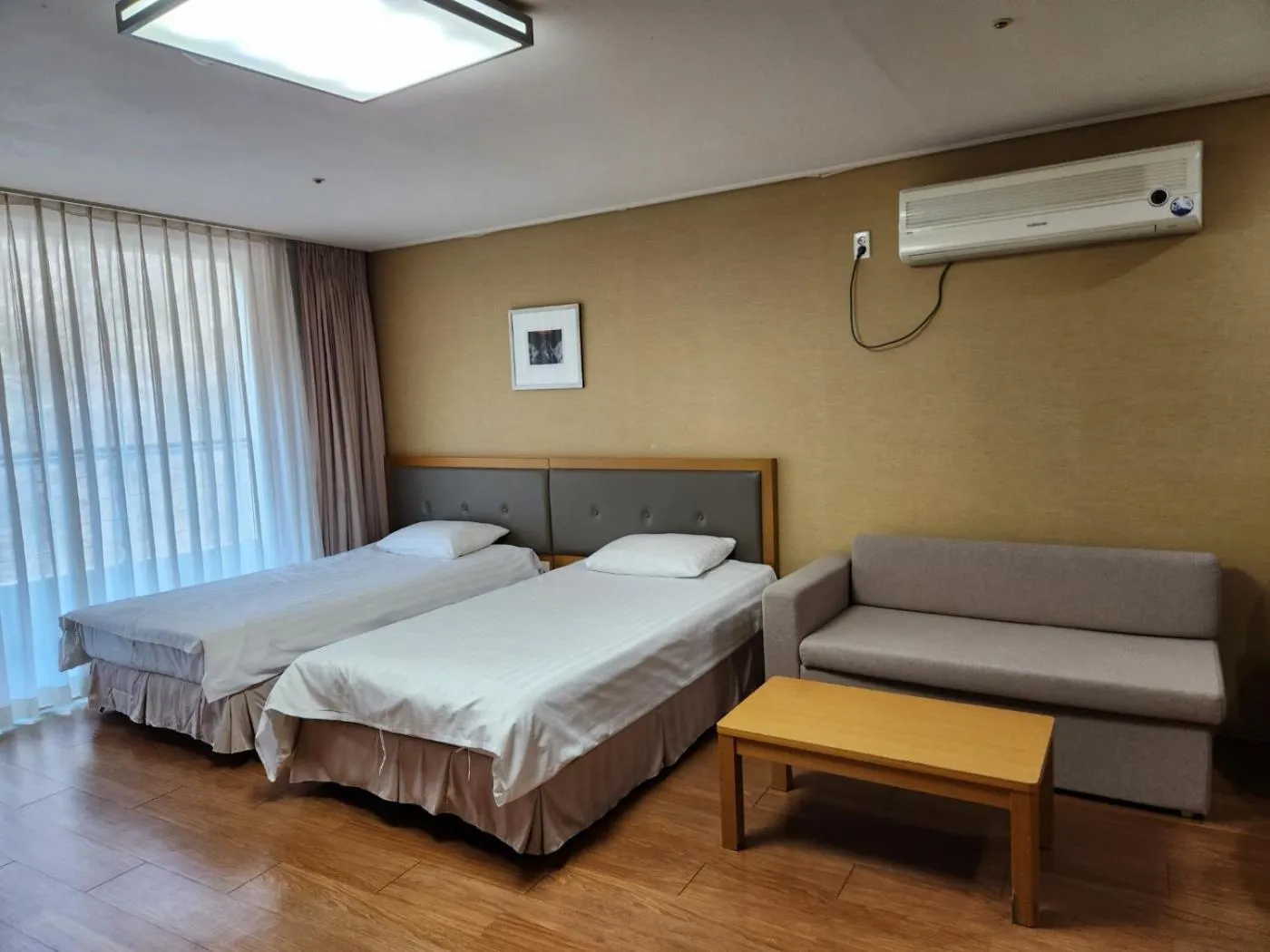 Bed in Jeongseon Mayhills Resort