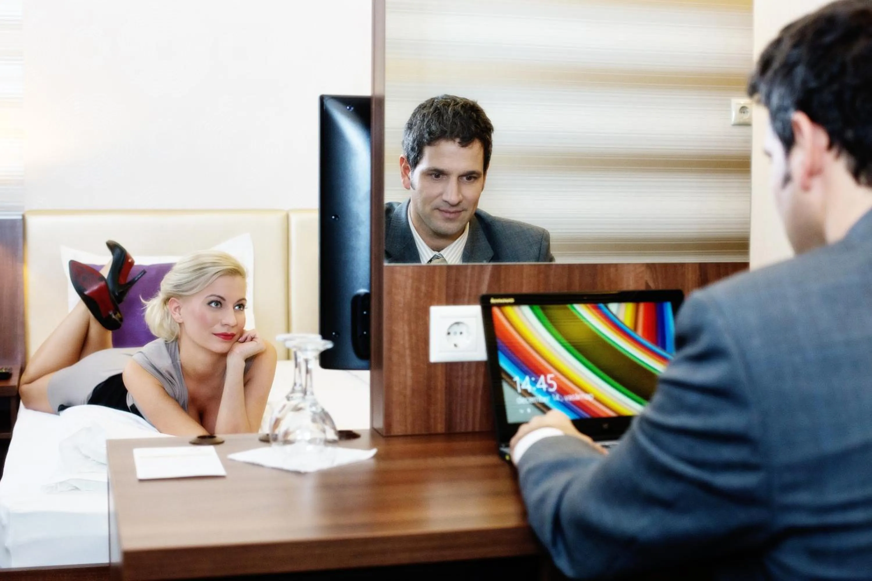 Bed in Grand Hotel Glorius Makó