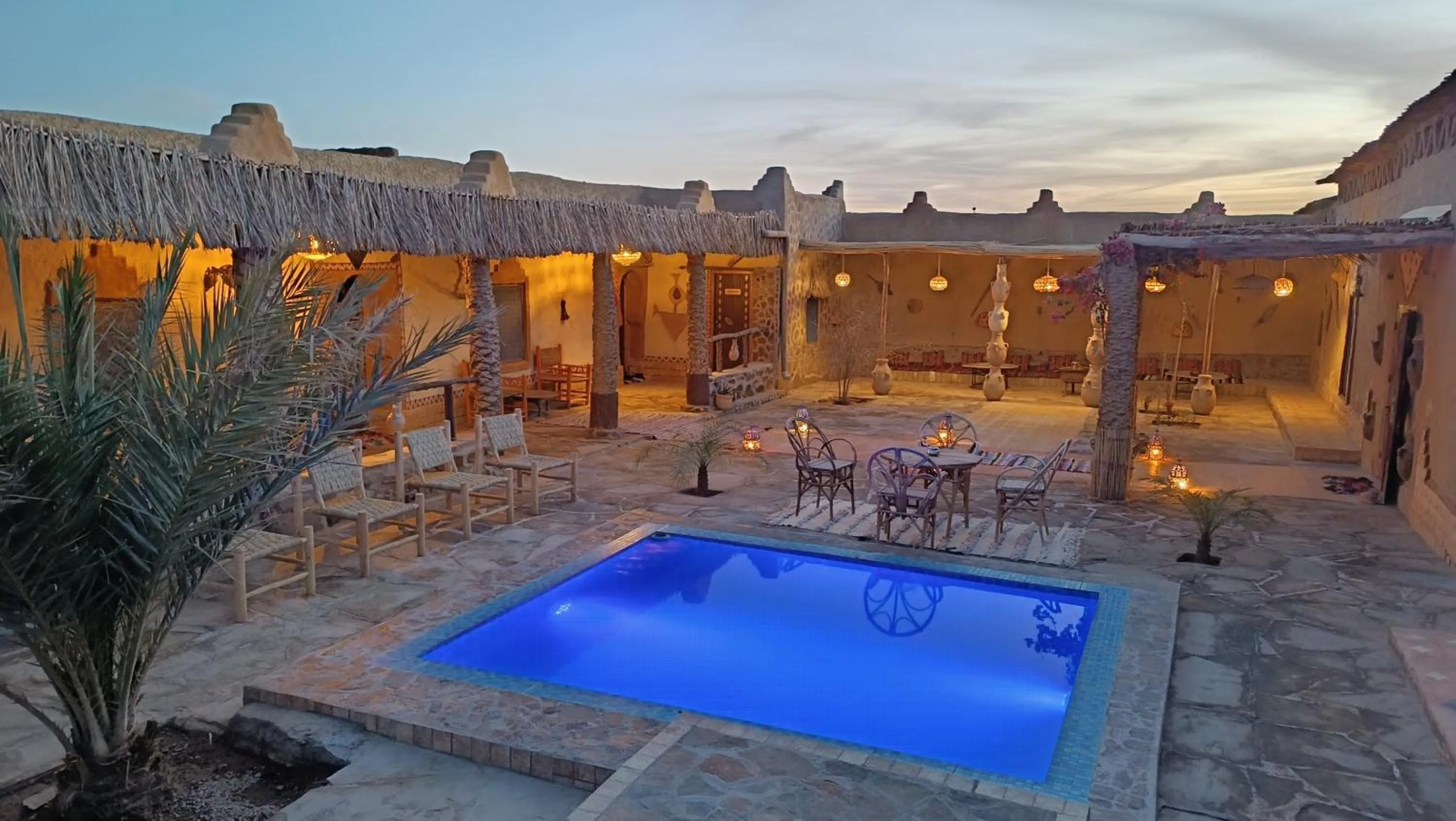 Patio in kasbah luna del sur