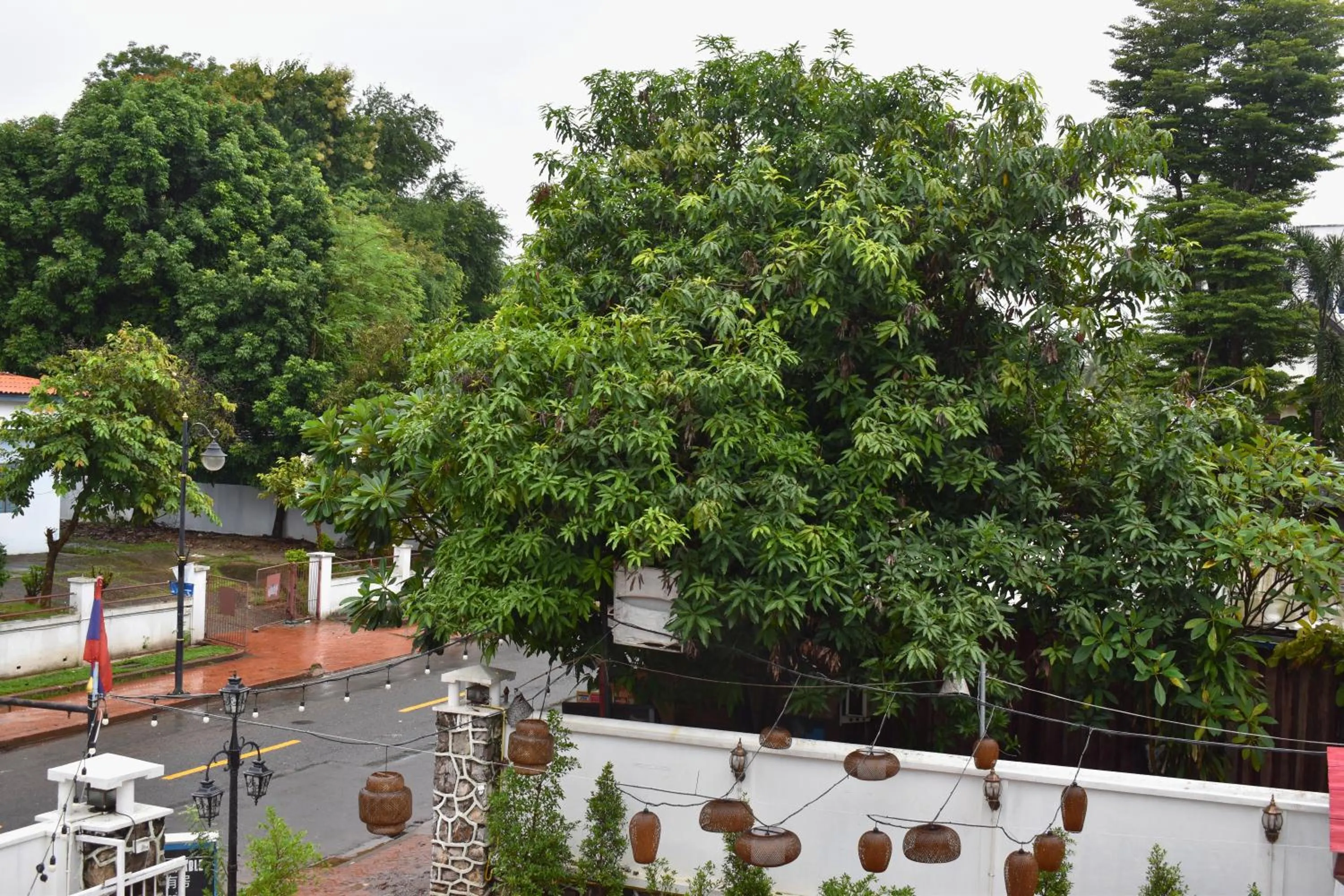Facade/entrance in Monsane villa