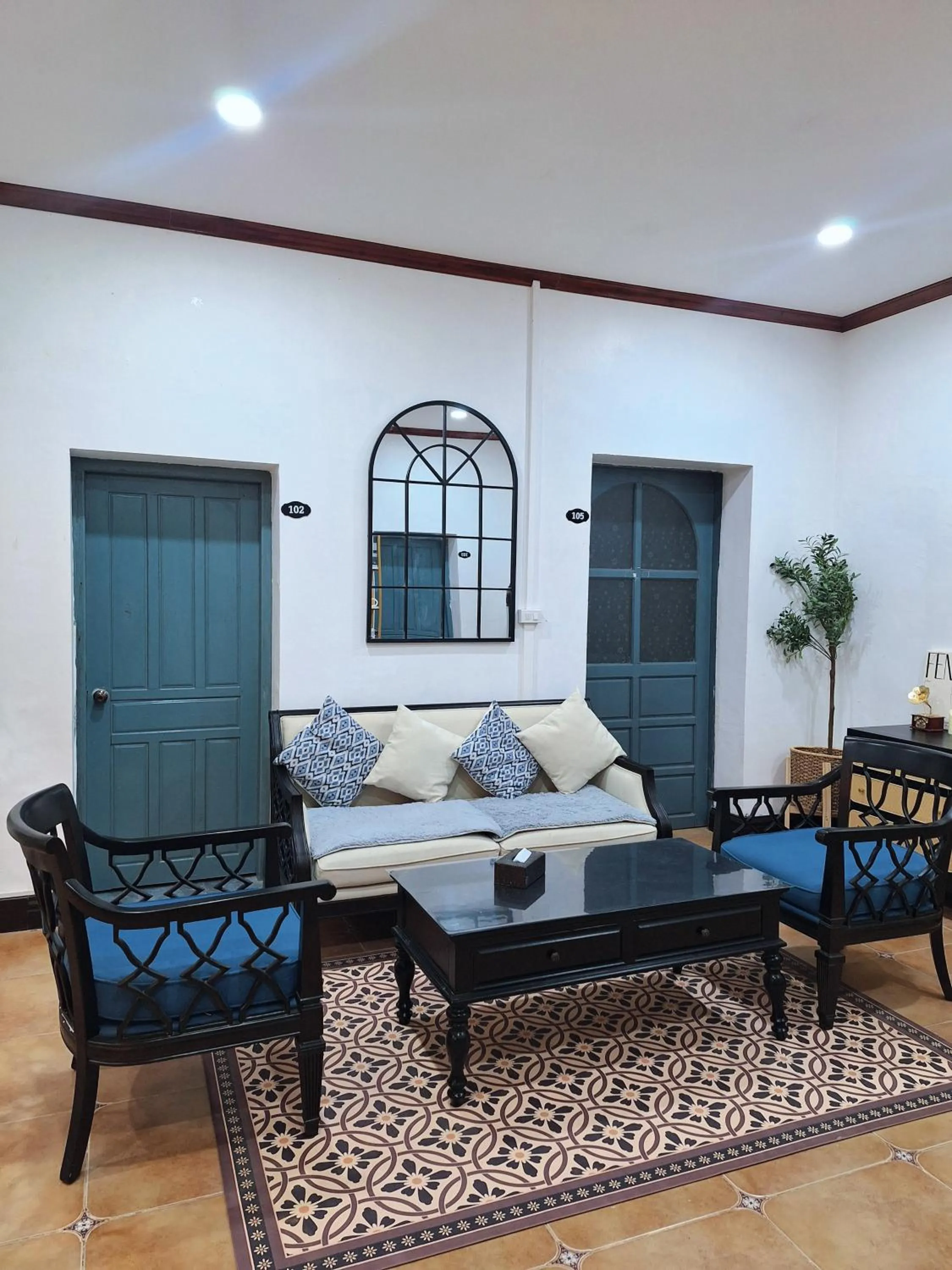 Seating area in Monsane villa