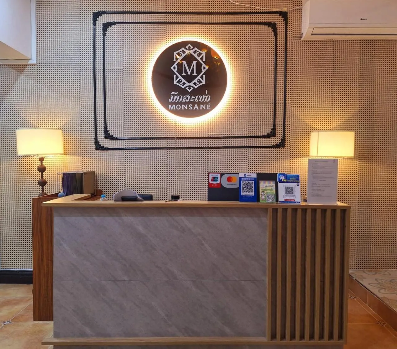 Lobby or reception in Monsane villa