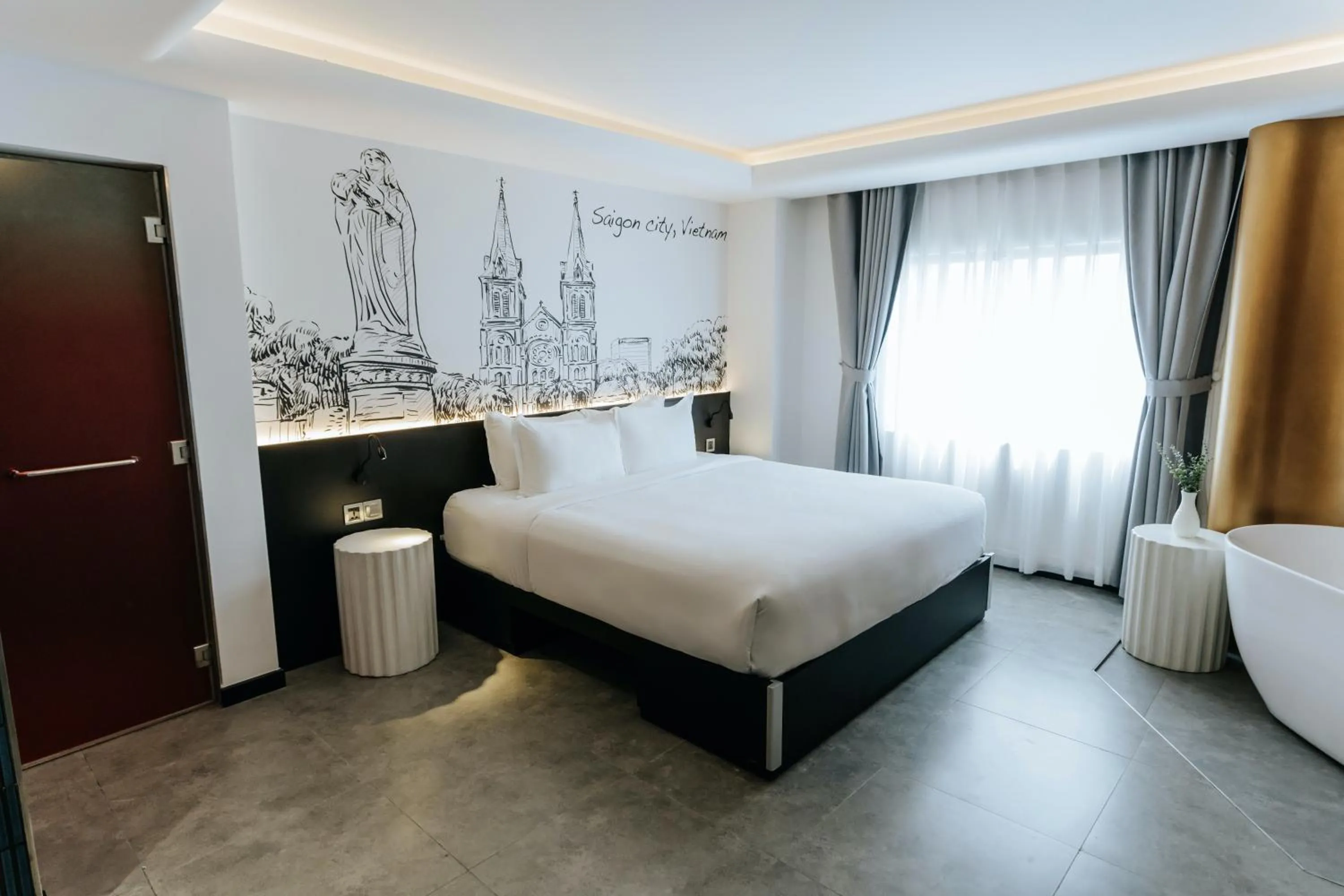 Bedroom, Bed in The Concept Hotel HCMC - City Center