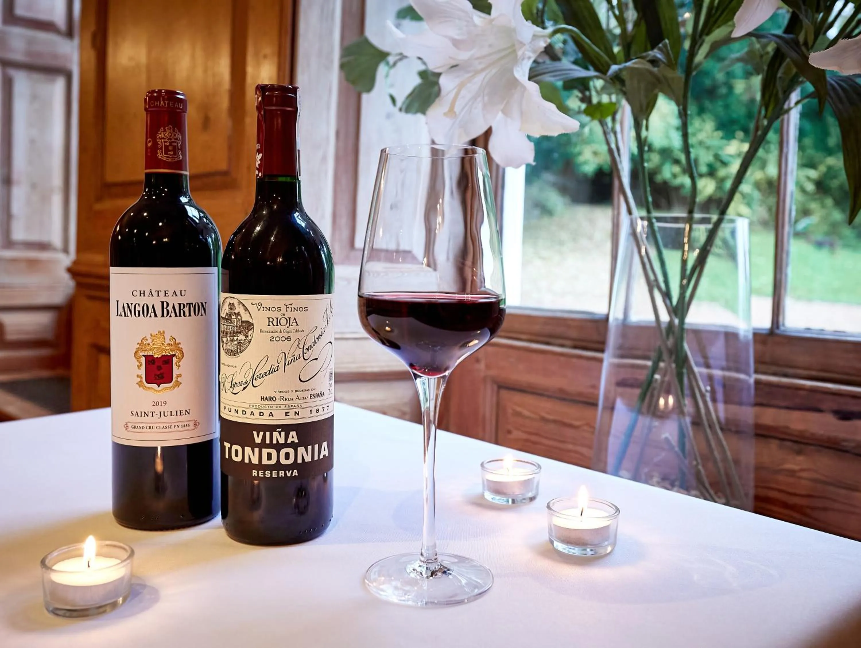 Food and drinks in Flitwick Manor Hotel