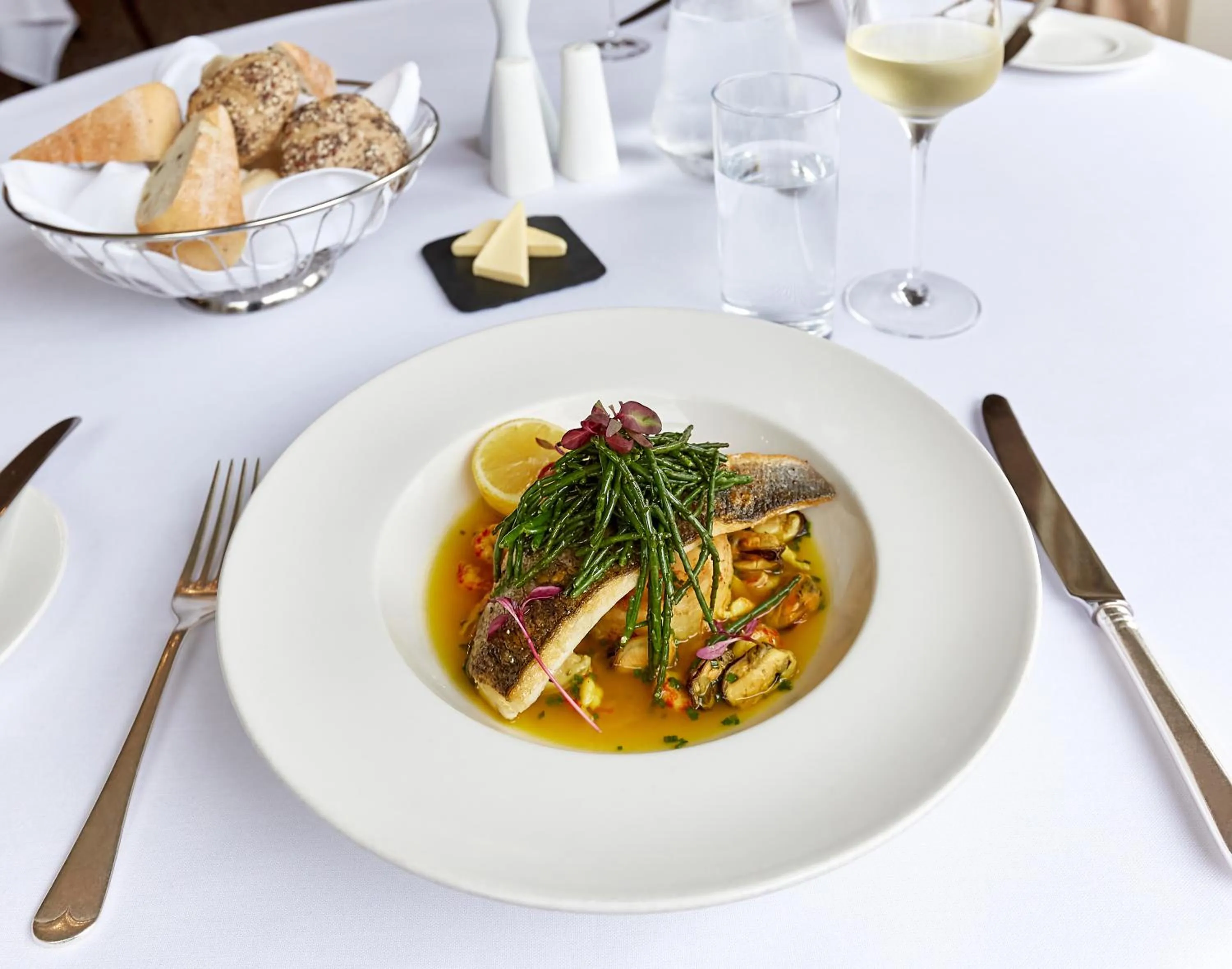 Food close-up in Flitwick Manor Hotel