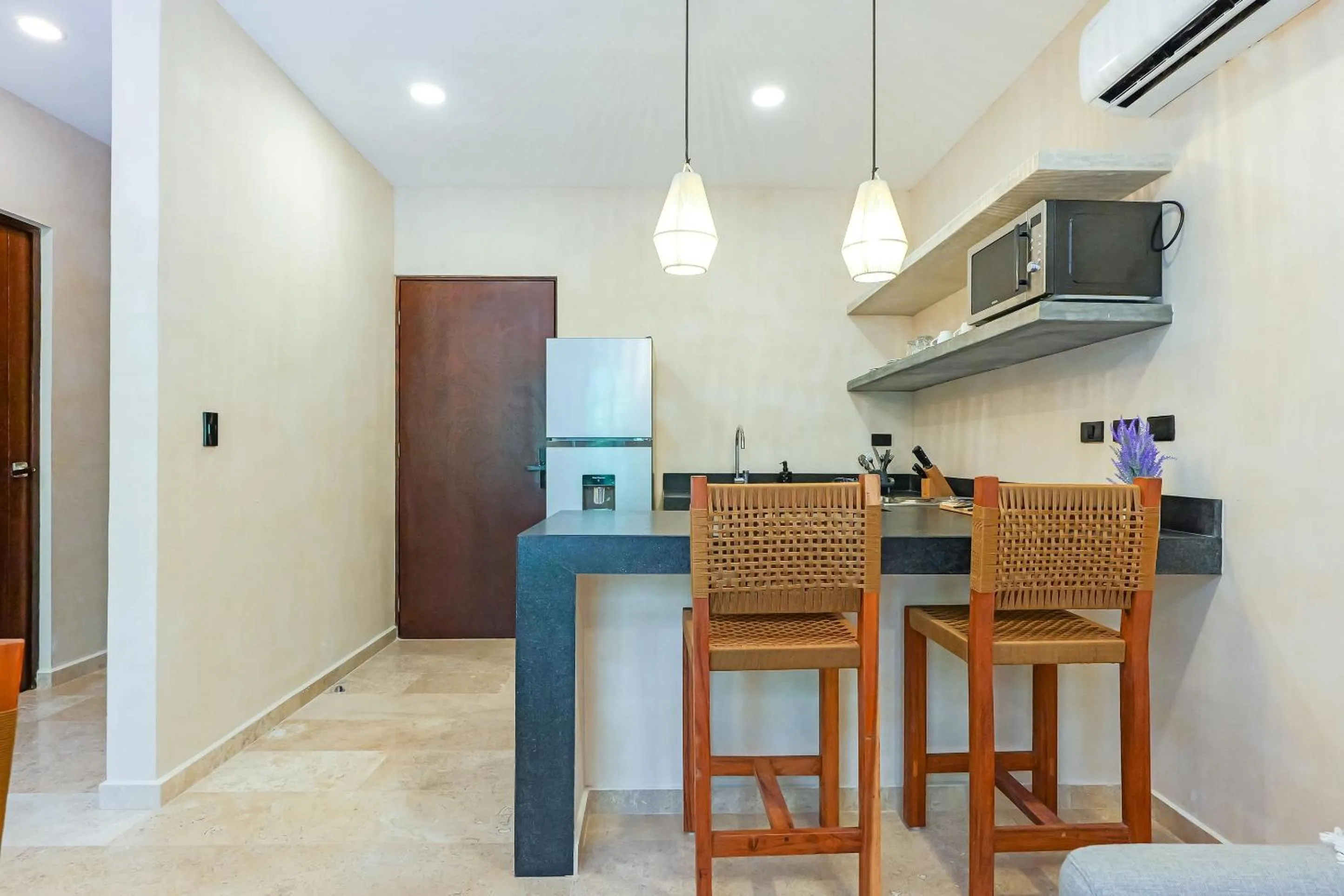 Kitchen or kitchenette in Calea Tulum Boutique Hotel
