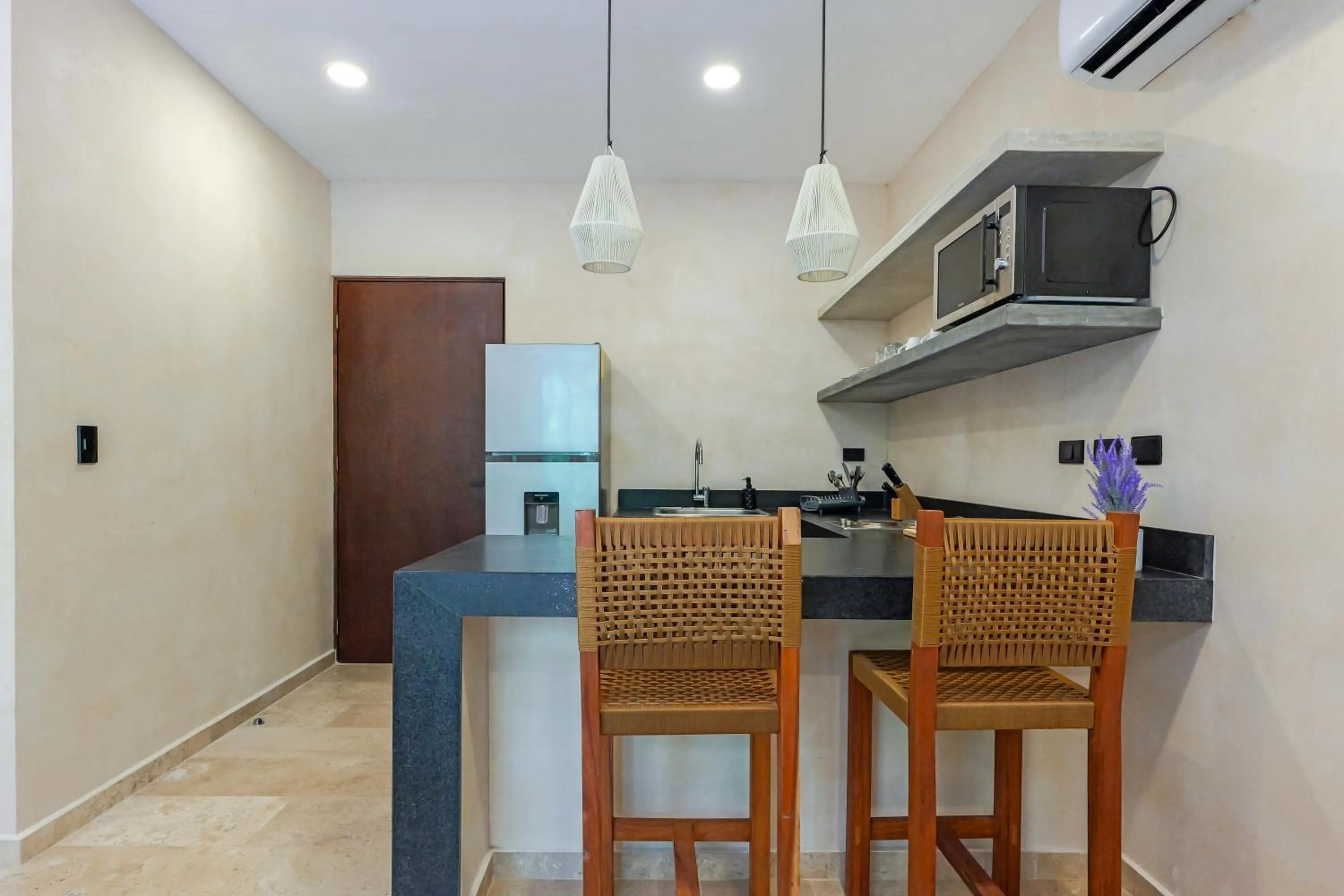 Kitchen or kitchenette in Calea Tulum Boutique Hotel