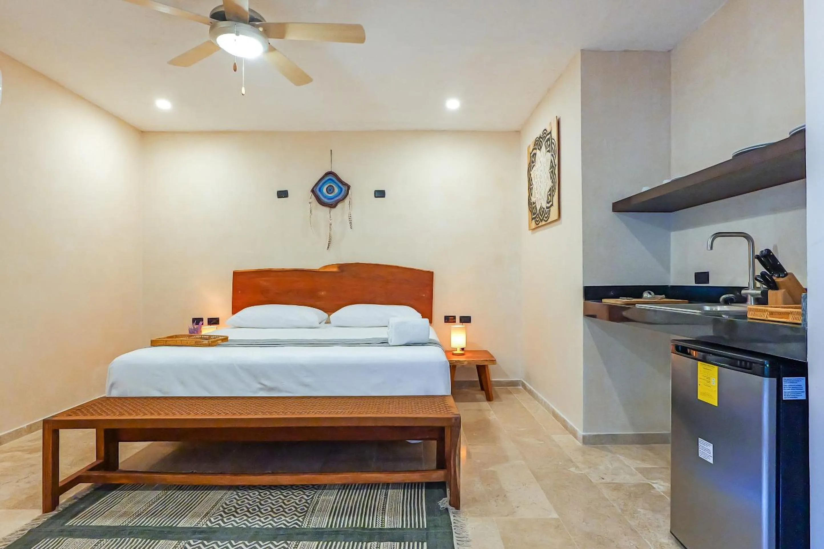 Bed in Calea Tulum Boutique Hotel