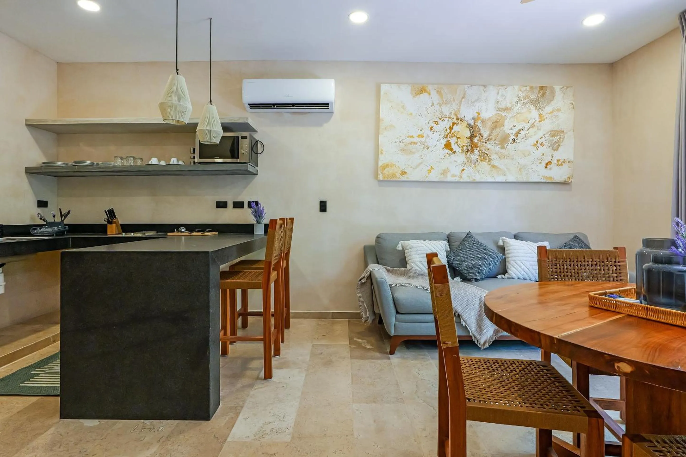 Kitchen or kitchenette in Calea Tulum Boutique Hotel