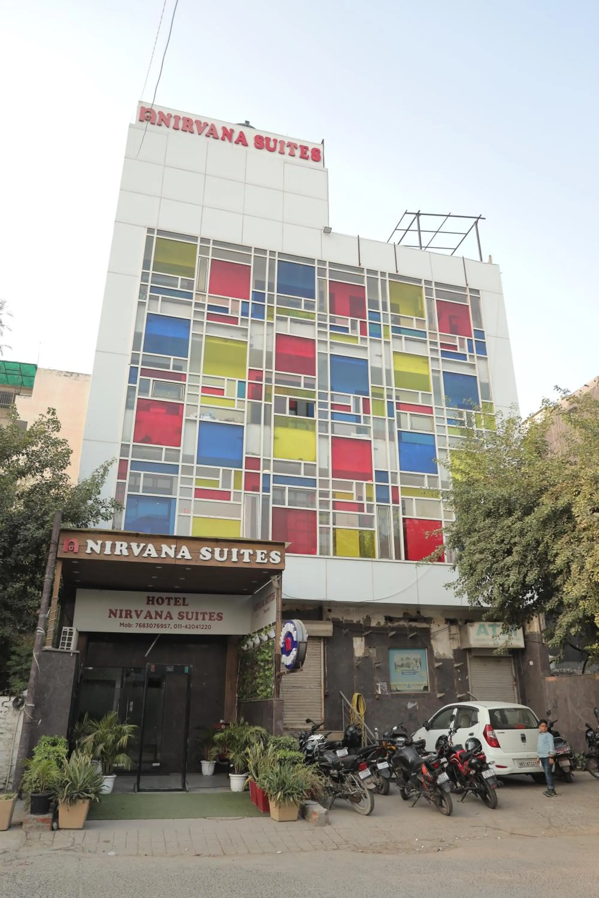Property building in Hotel Nirvana Suites