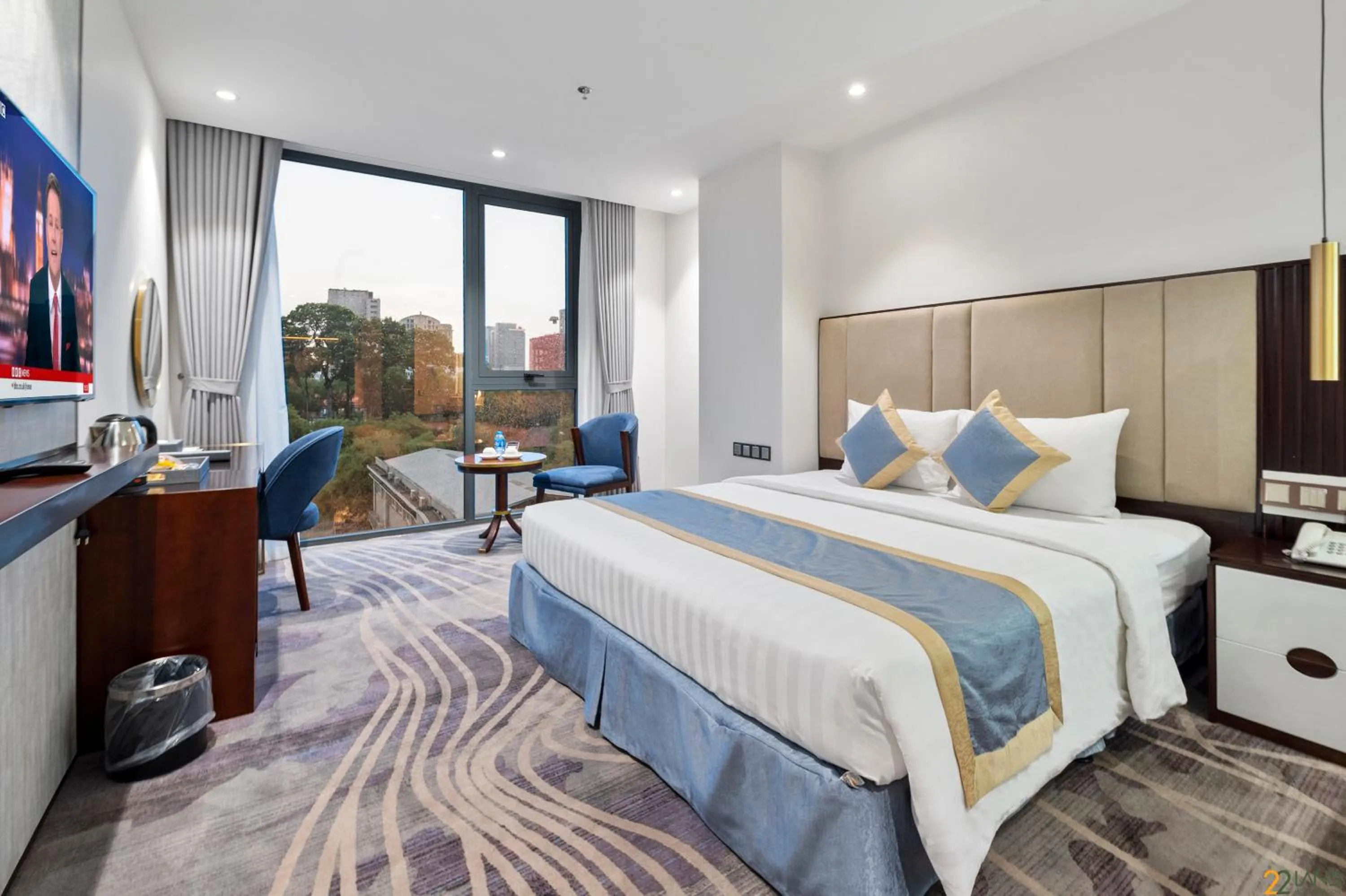 Bed in 22Land Hotel Saigon