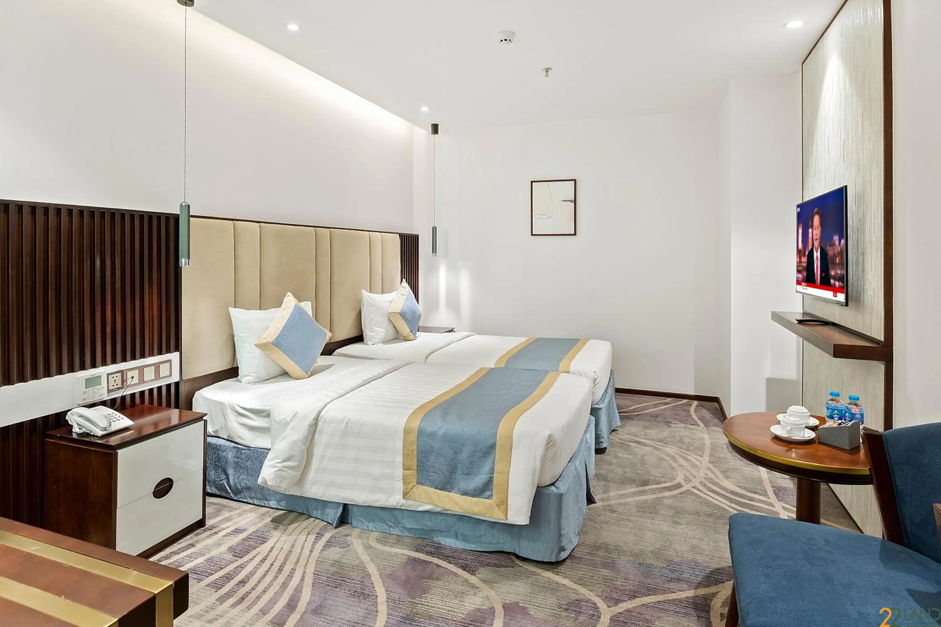 TV and multimedia, Bed in 22Land Hotel Saigon