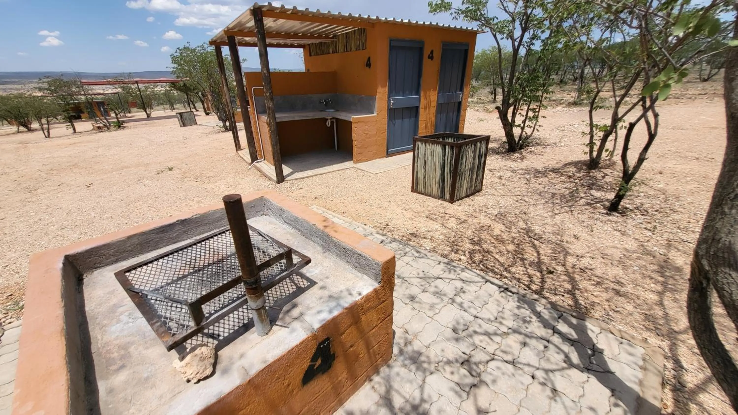 BBQ facilities in Opuwo Country Lodge Campsite