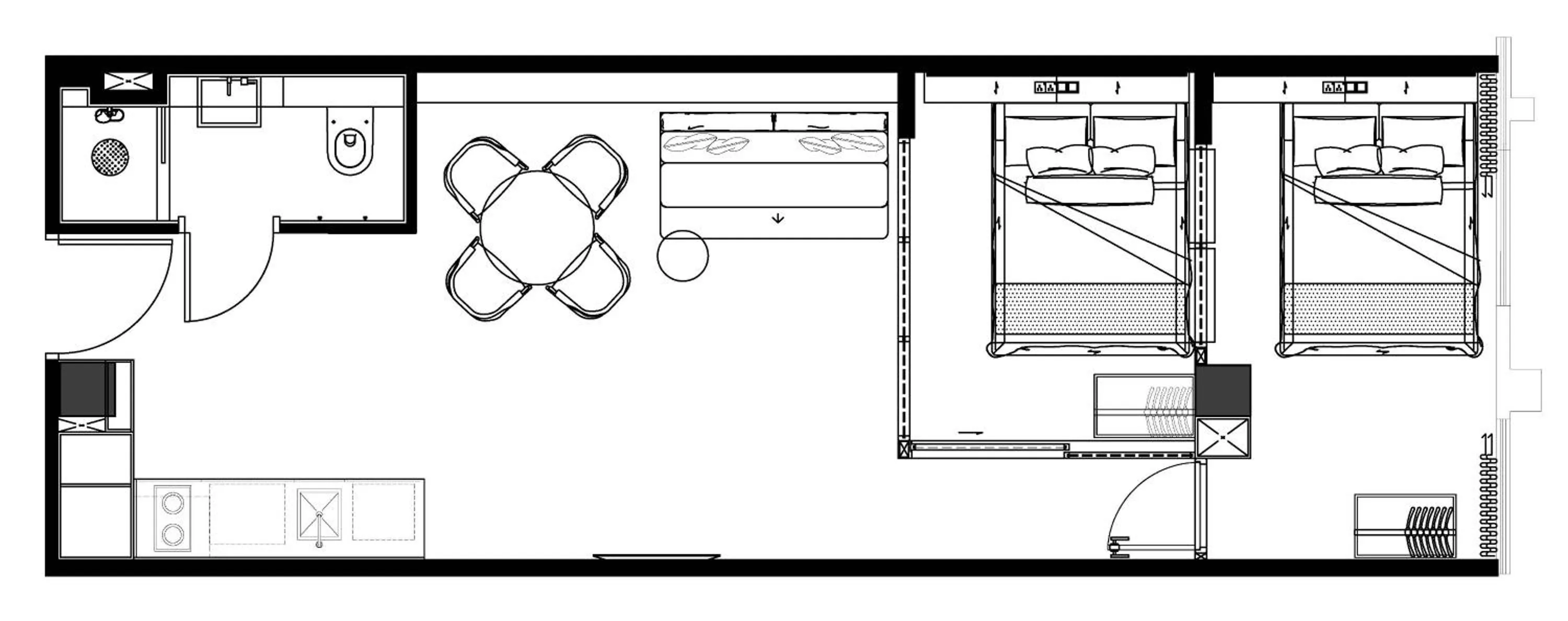 Floor plan in Alma House