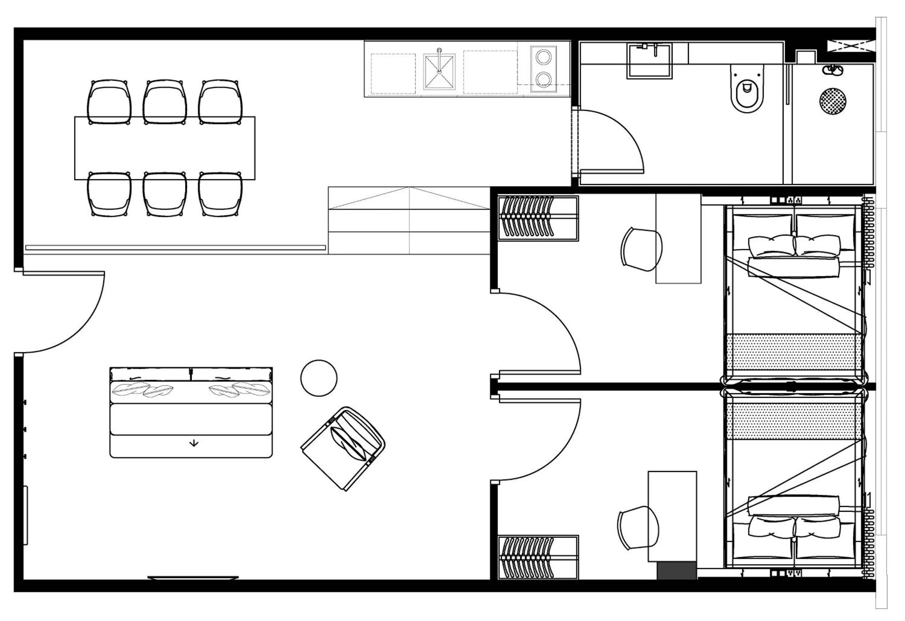 Floor plan in Alma House