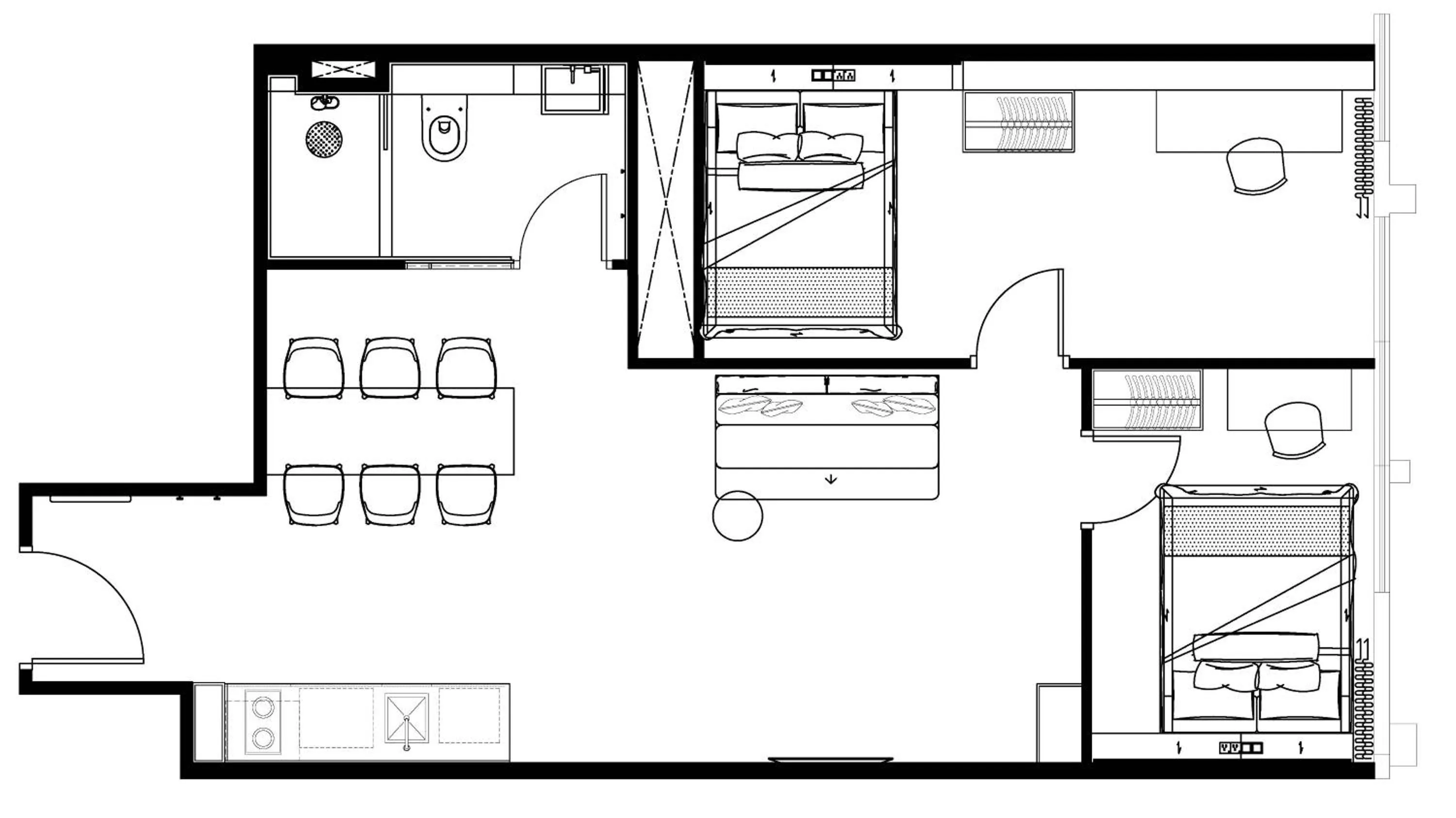 Floor plan in Alma House
