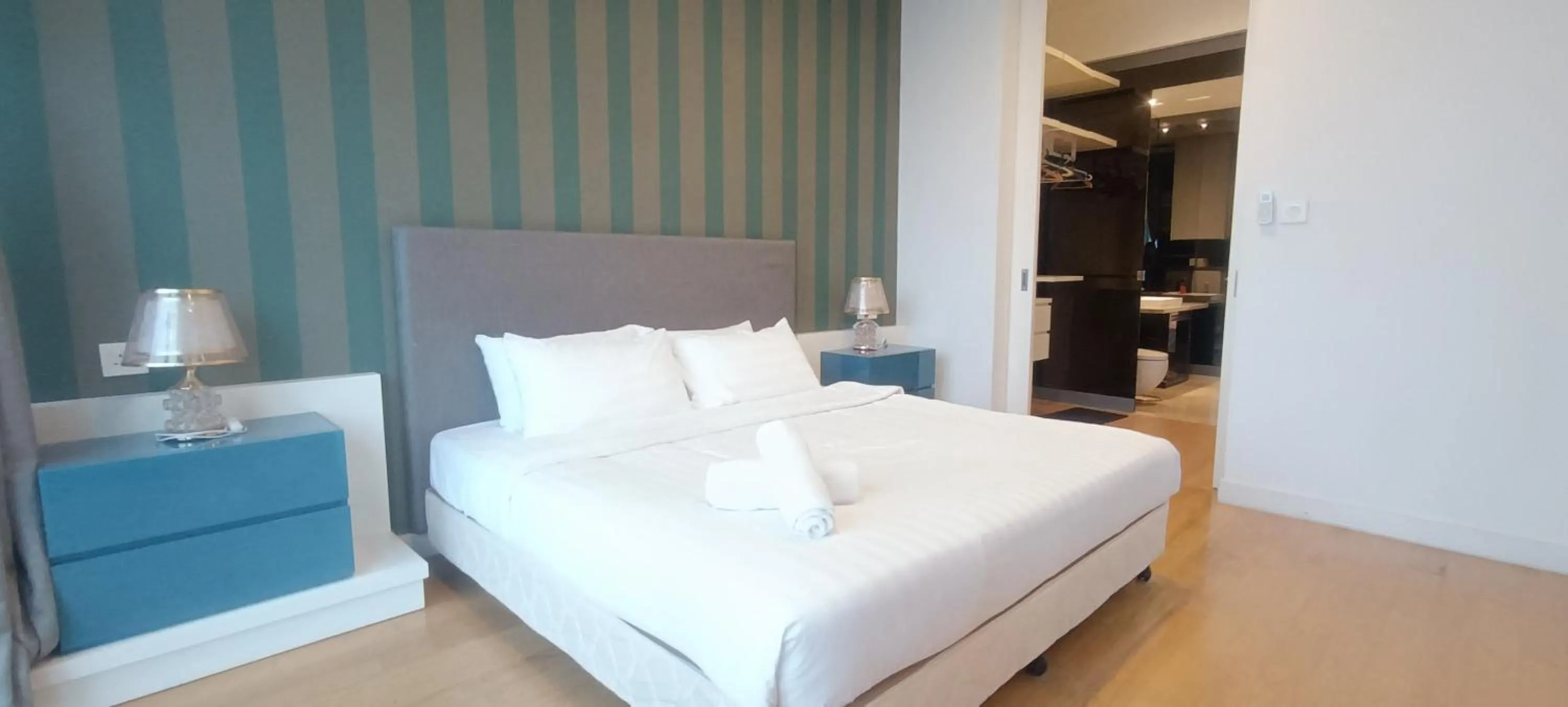 Bed in SKYWARD SUITES at Platinum KLCC