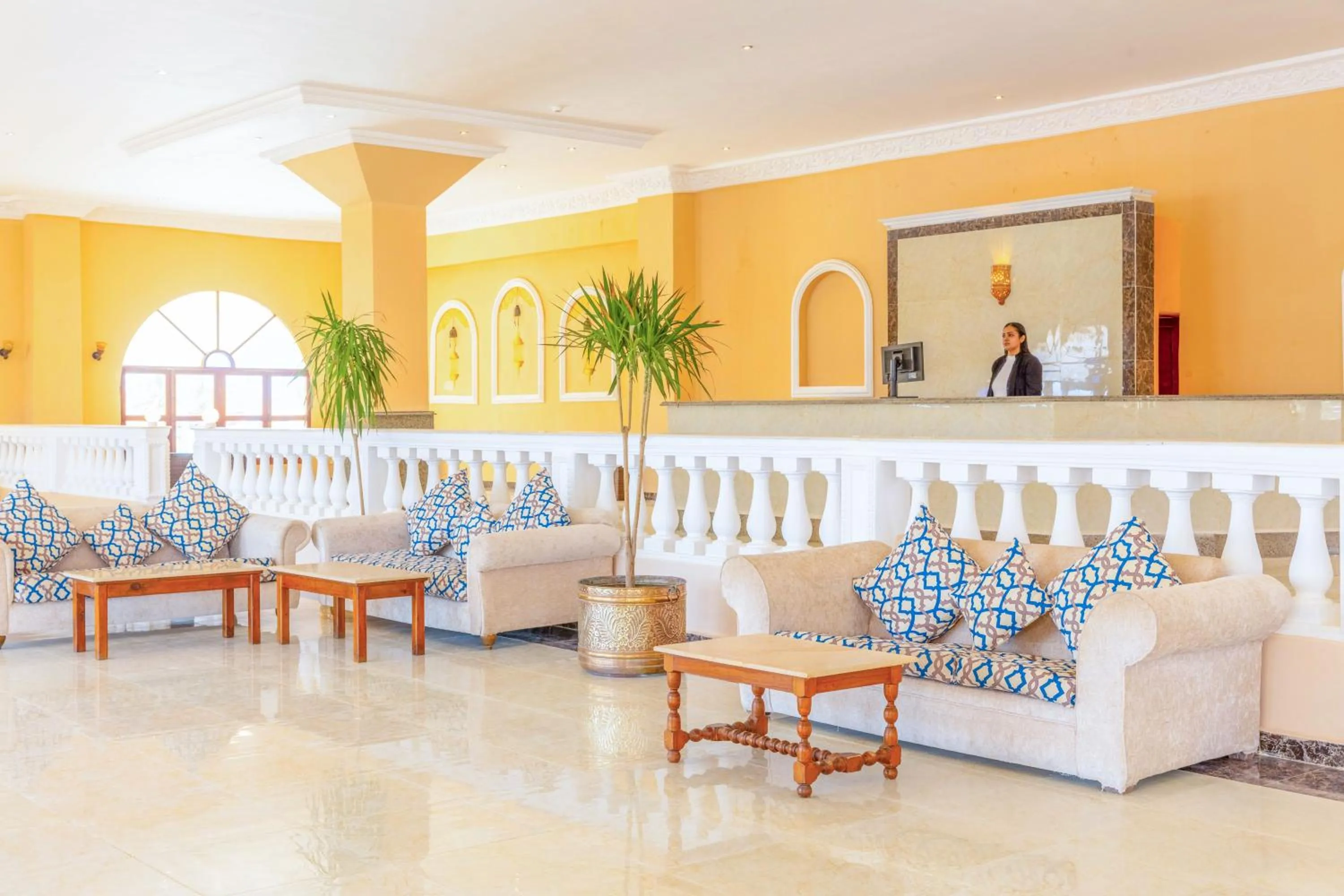 Seating area in Protels Beach Club & SPA