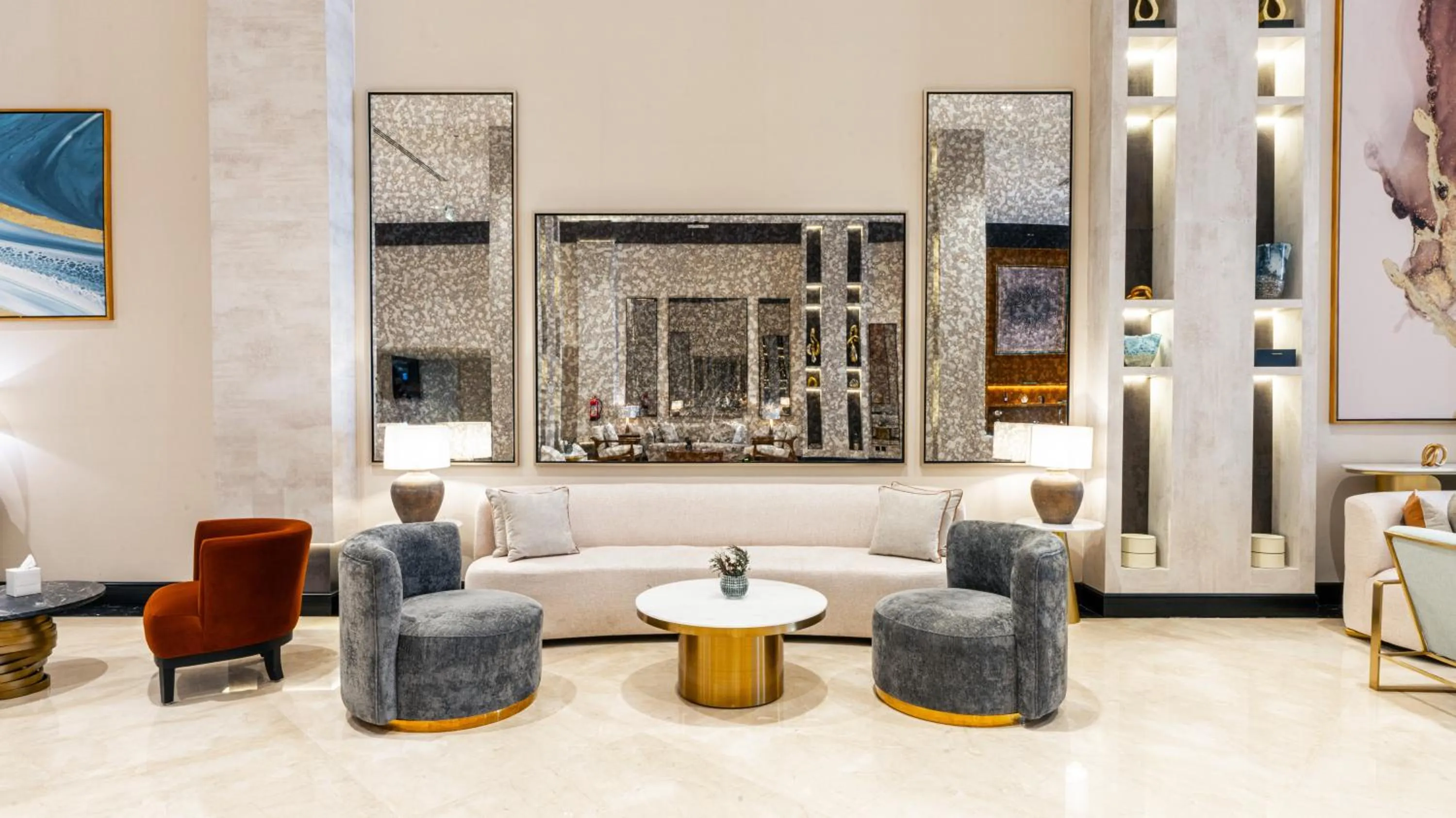 Seating area in Novo Hotel