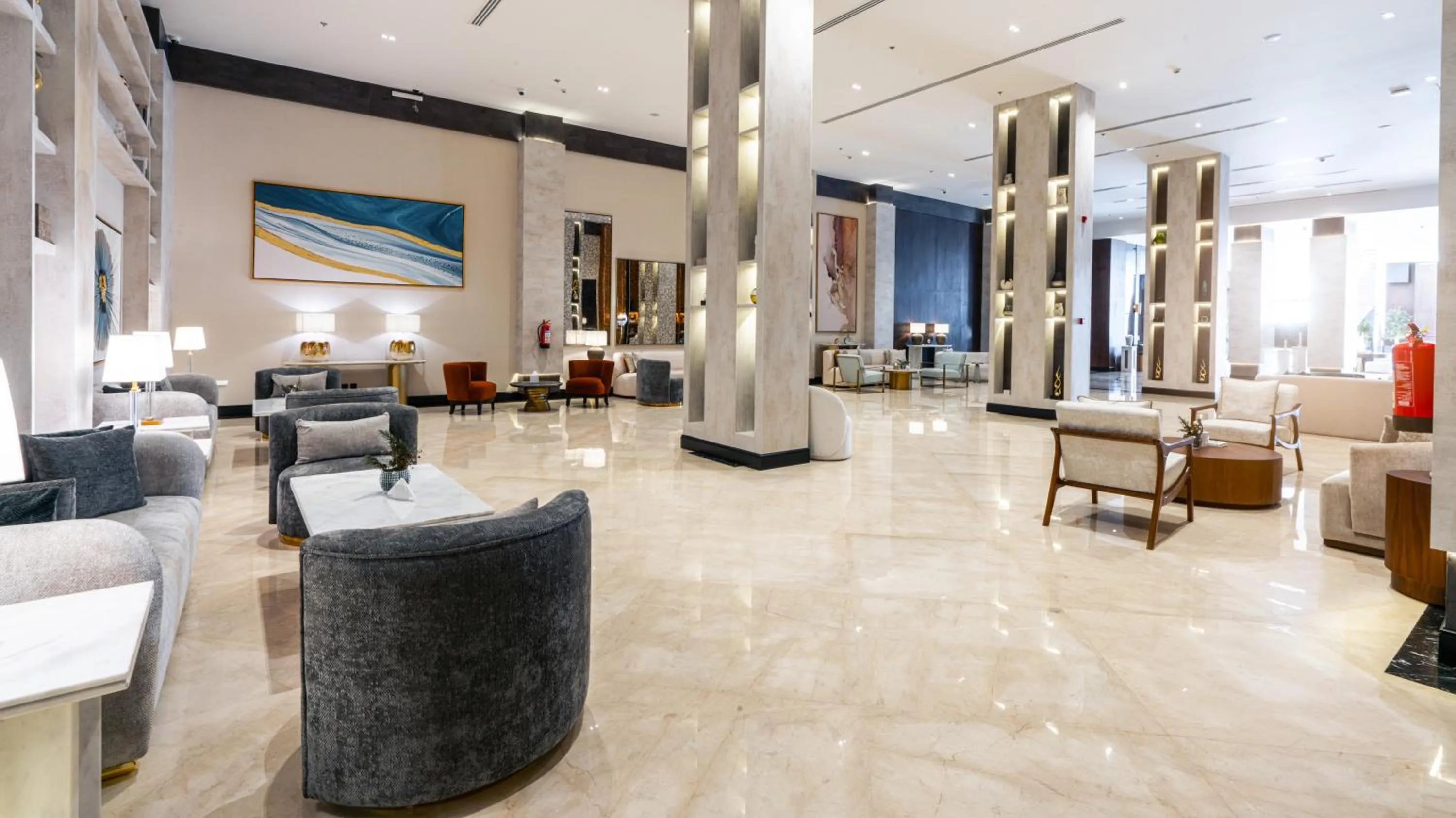 Seating area in Novo Hotel