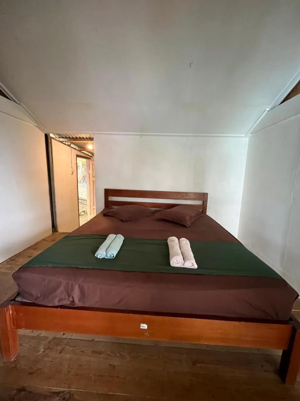 Bed in Olala Bungalows and Restaurant