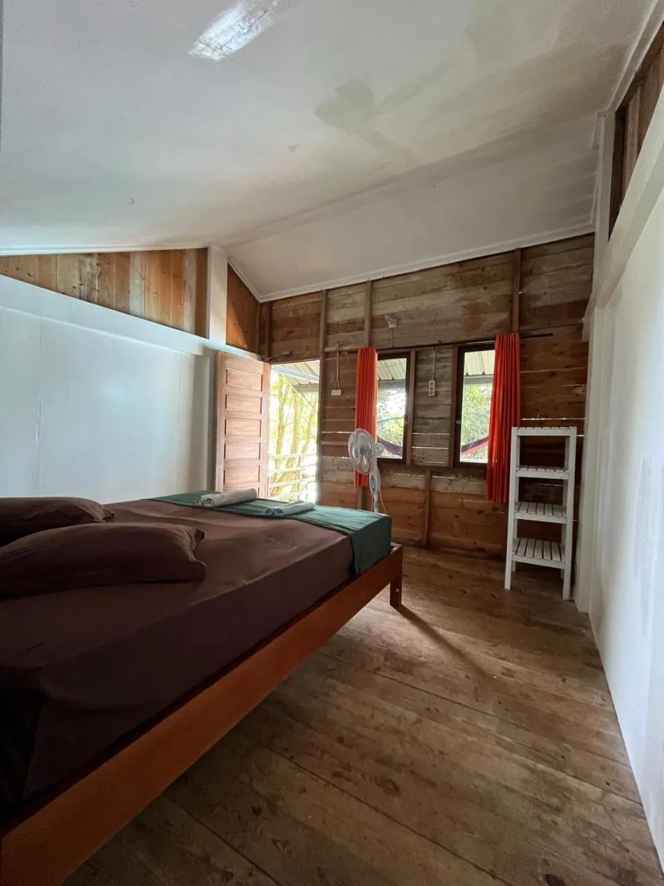 Bed in Olala Bungalows and Restaurant