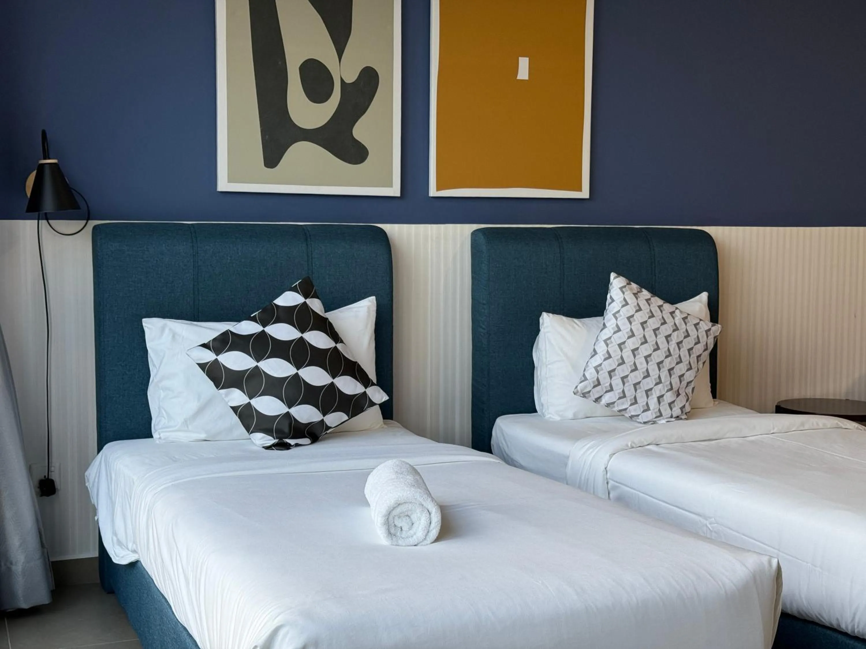 Bed in Mossaz Mana-Mana Suites Kuala Lumpur