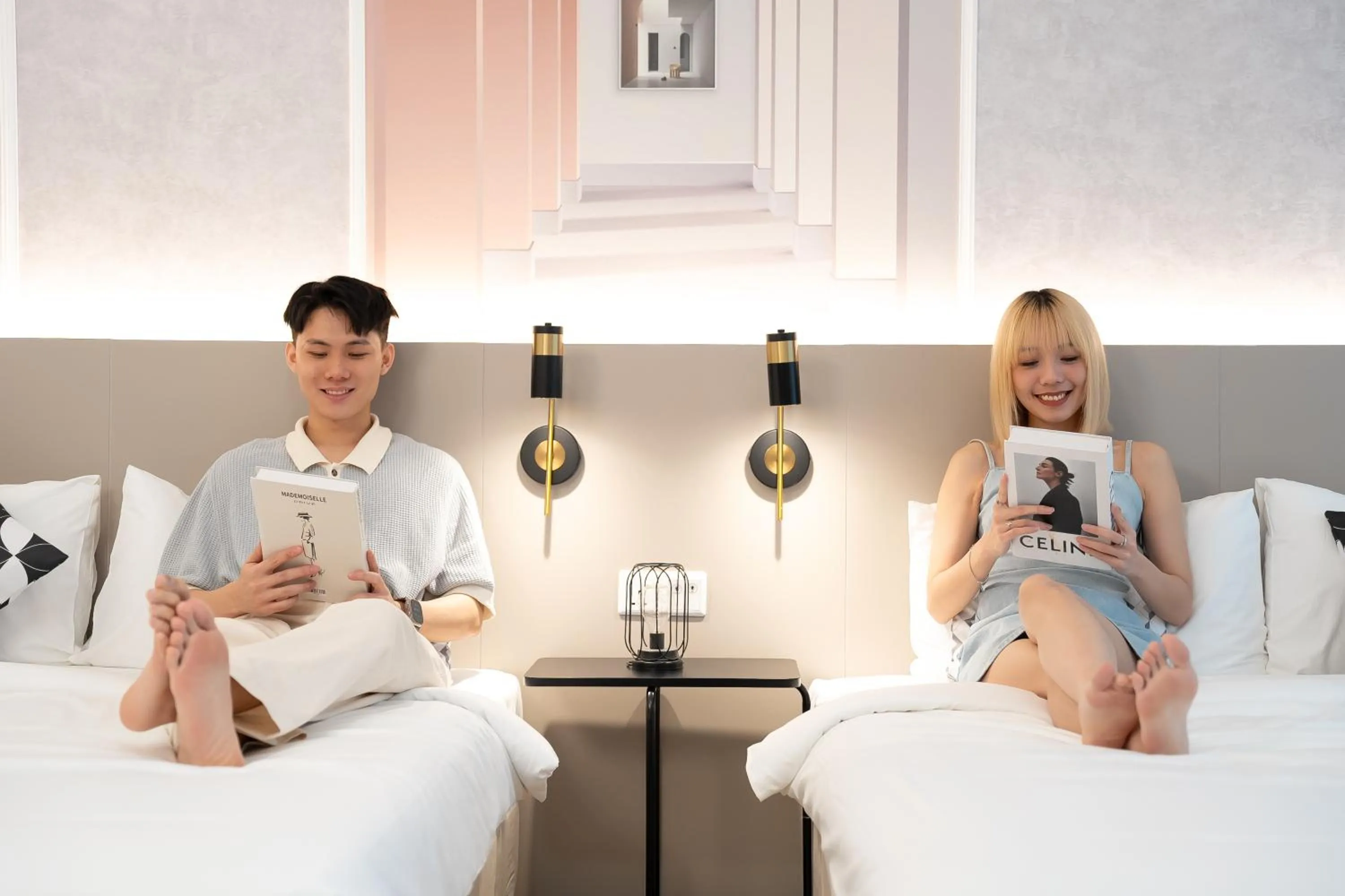 Bed in Mossaz Mana-Mana Suites Kuala Lumpur