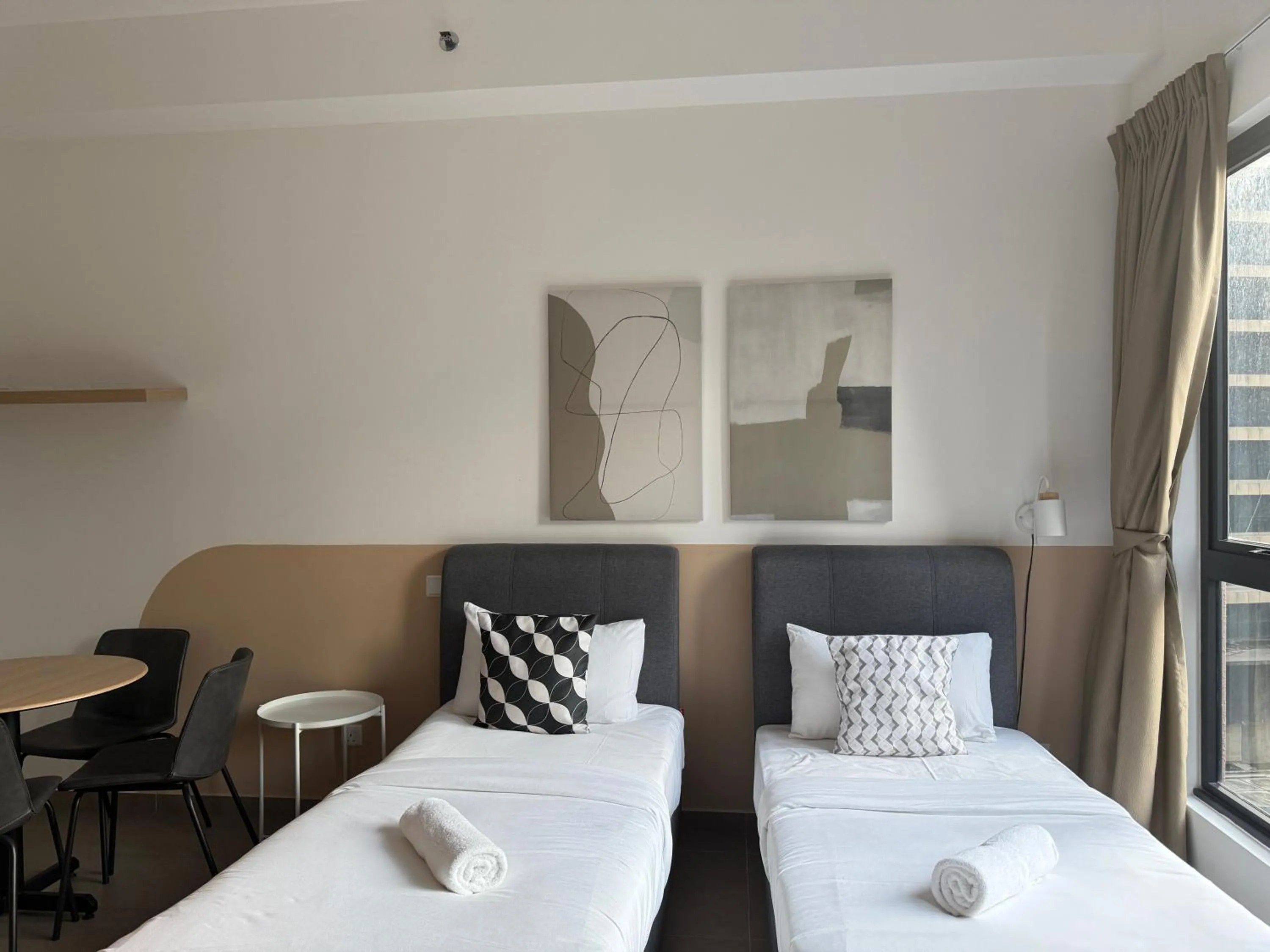 Bed in Mossaz Mana-Mana Suites Kuala Lumpur