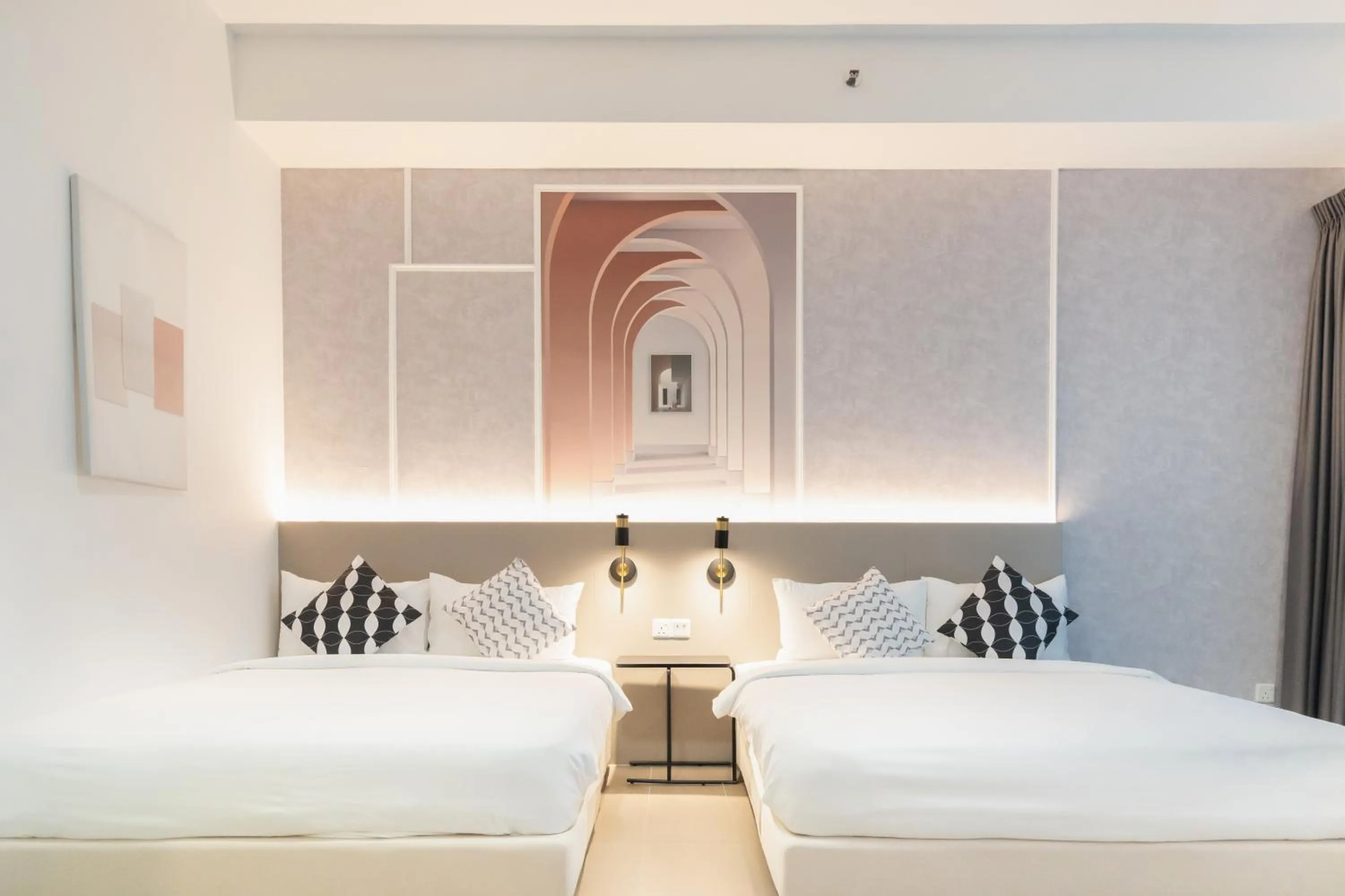 Bed in Mossaz Mana-Mana Suites Kuala Lumpur