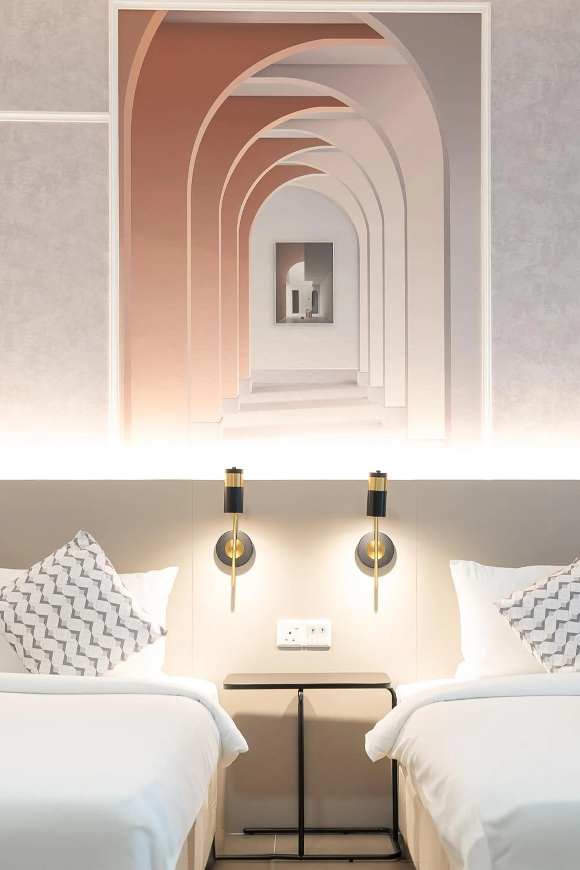 Bed in Mossaz Mana-Mana Suites Kuala Lumpur