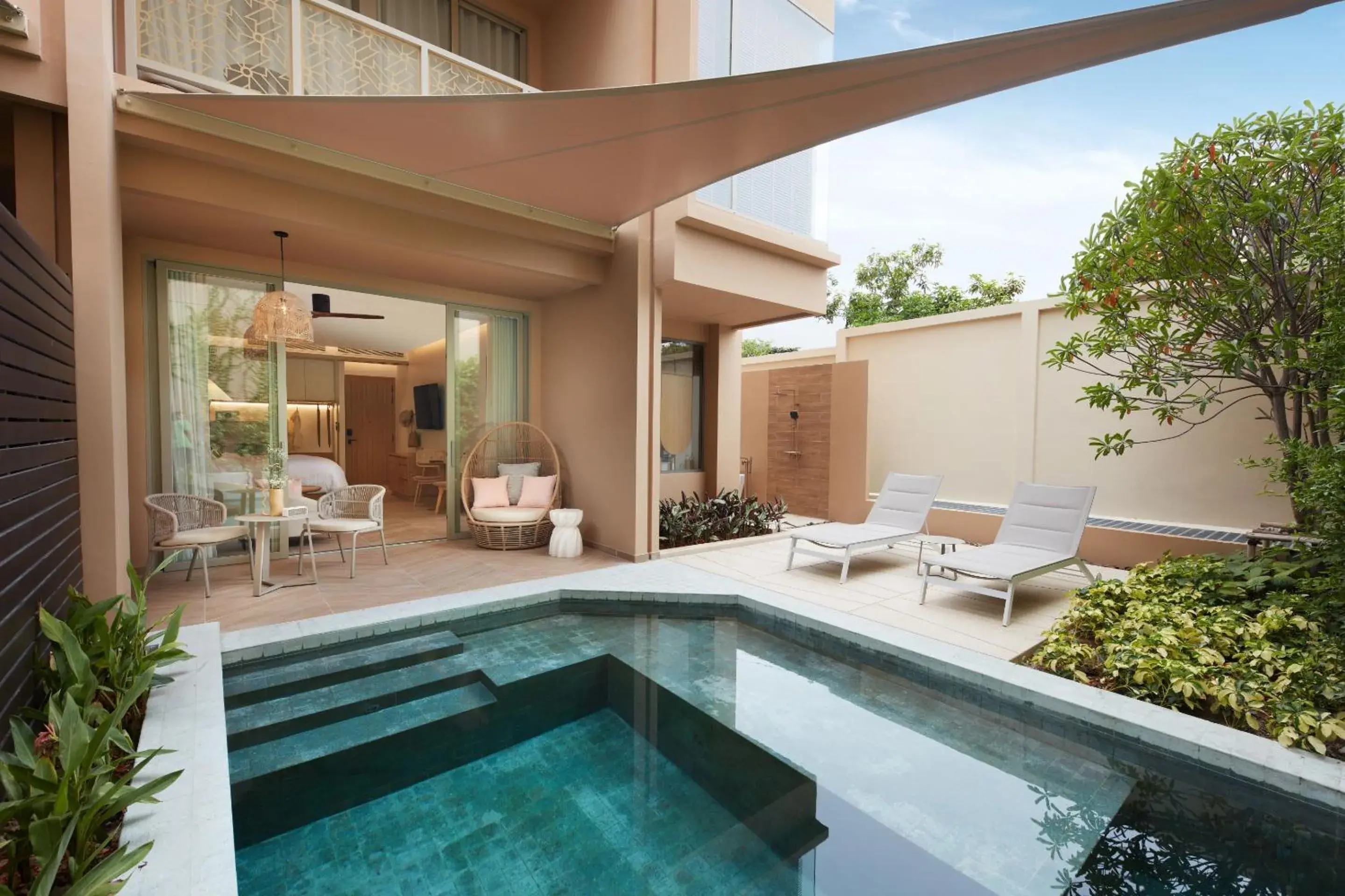 Deluxe Double or Twin Room with Pool View in Marasca Samui - Small Luxury Hotels of the World Deluxe Double or Twin Room with Pool View in Marasca Samui - Small Luxury Hotels of the World