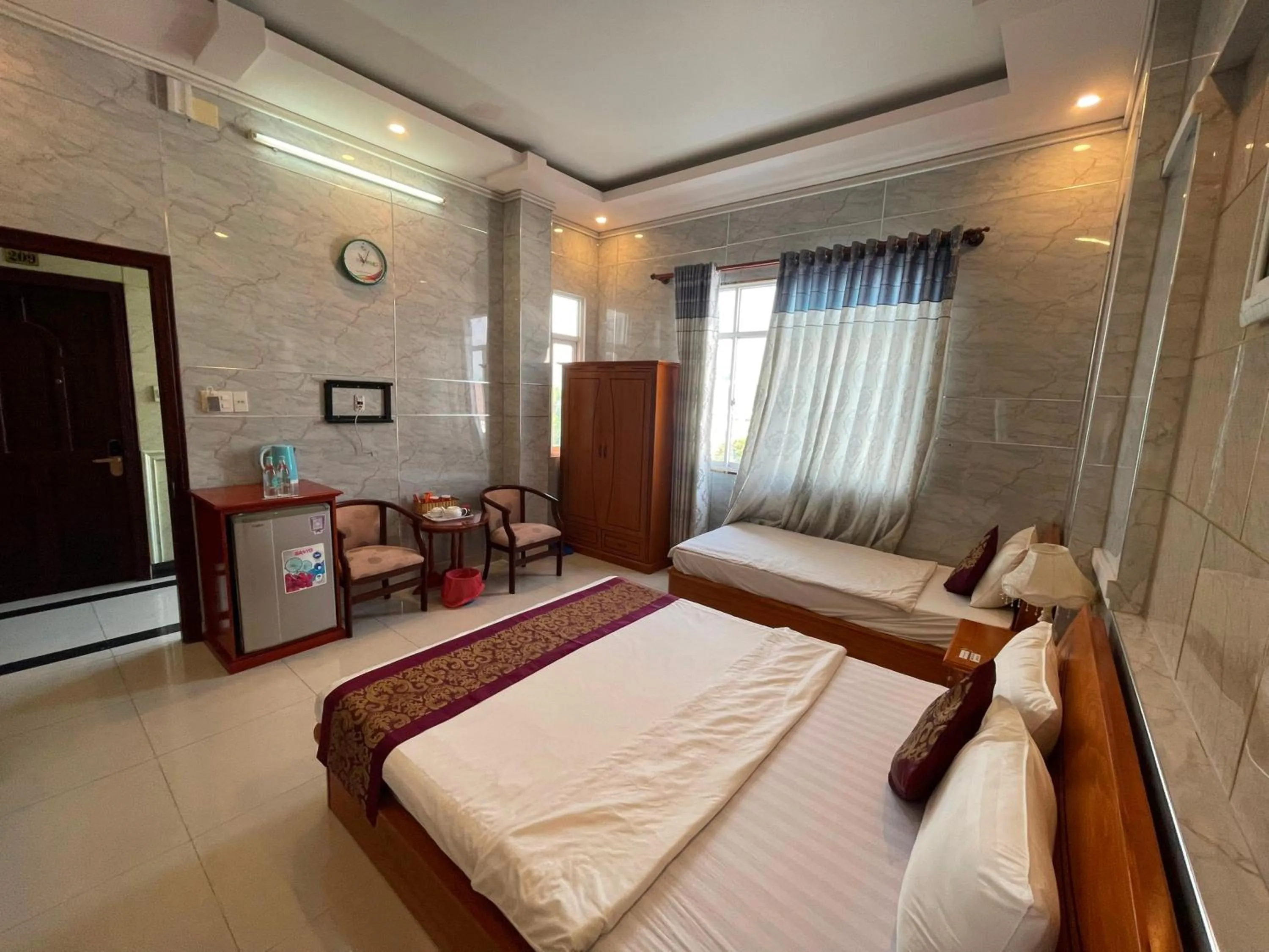 Bed in Hồng Nhung Hotel Kiên Giang