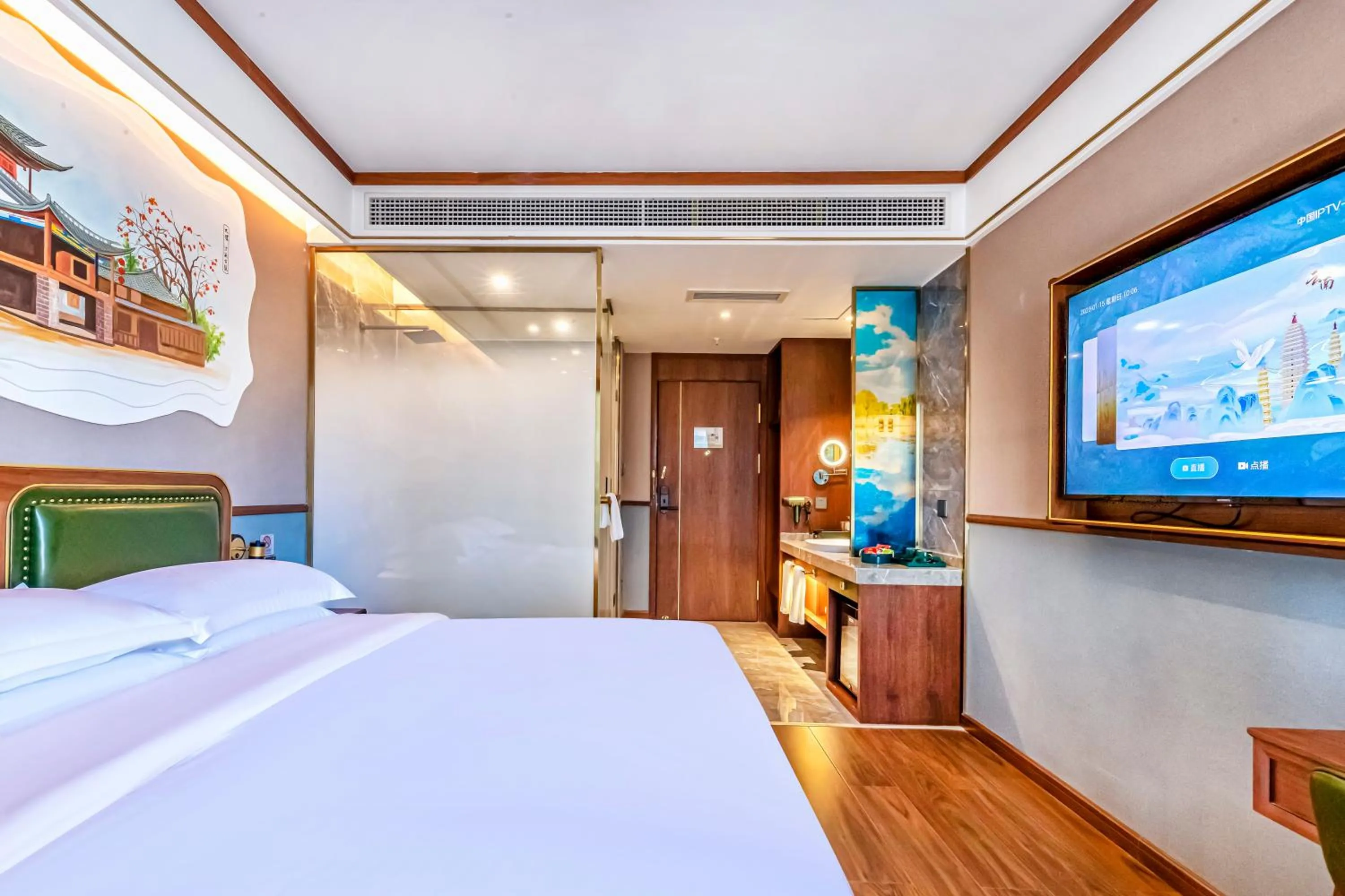 TV and multimedia, Bed in Nostalgia S Hotel Kunming Old Street