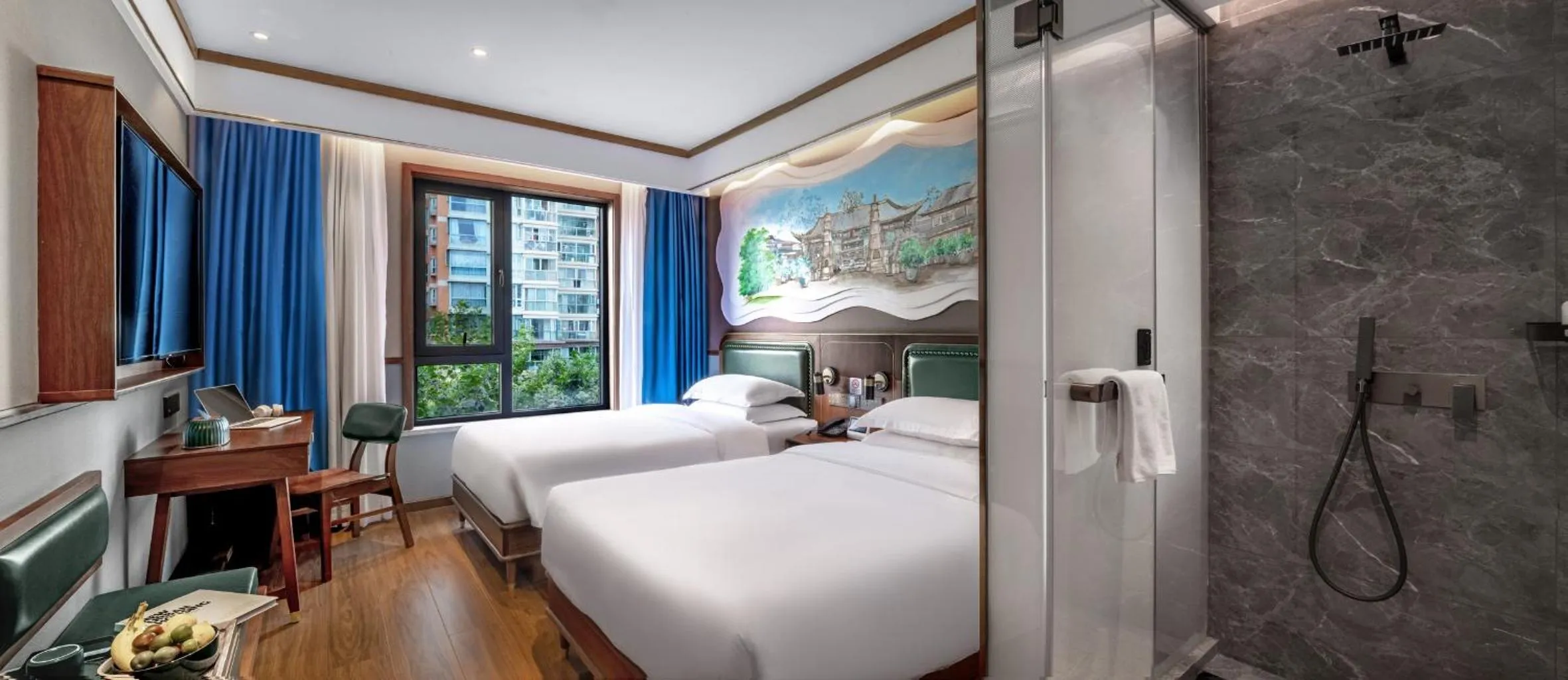 Bed in Nostalgia S Hotel Kunming Old Street