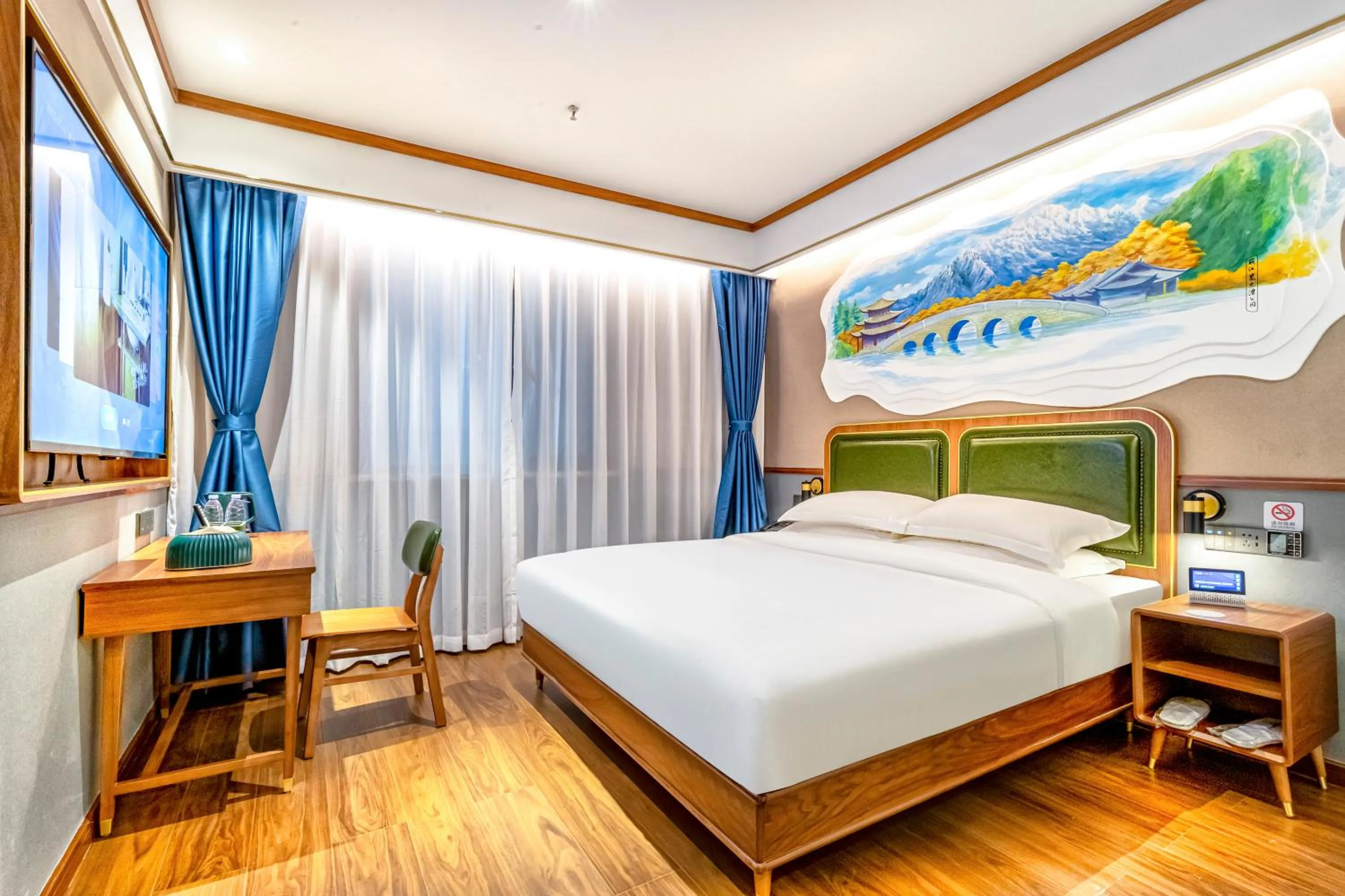 Bed in Nostalgia S Hotel Kunming Old Street