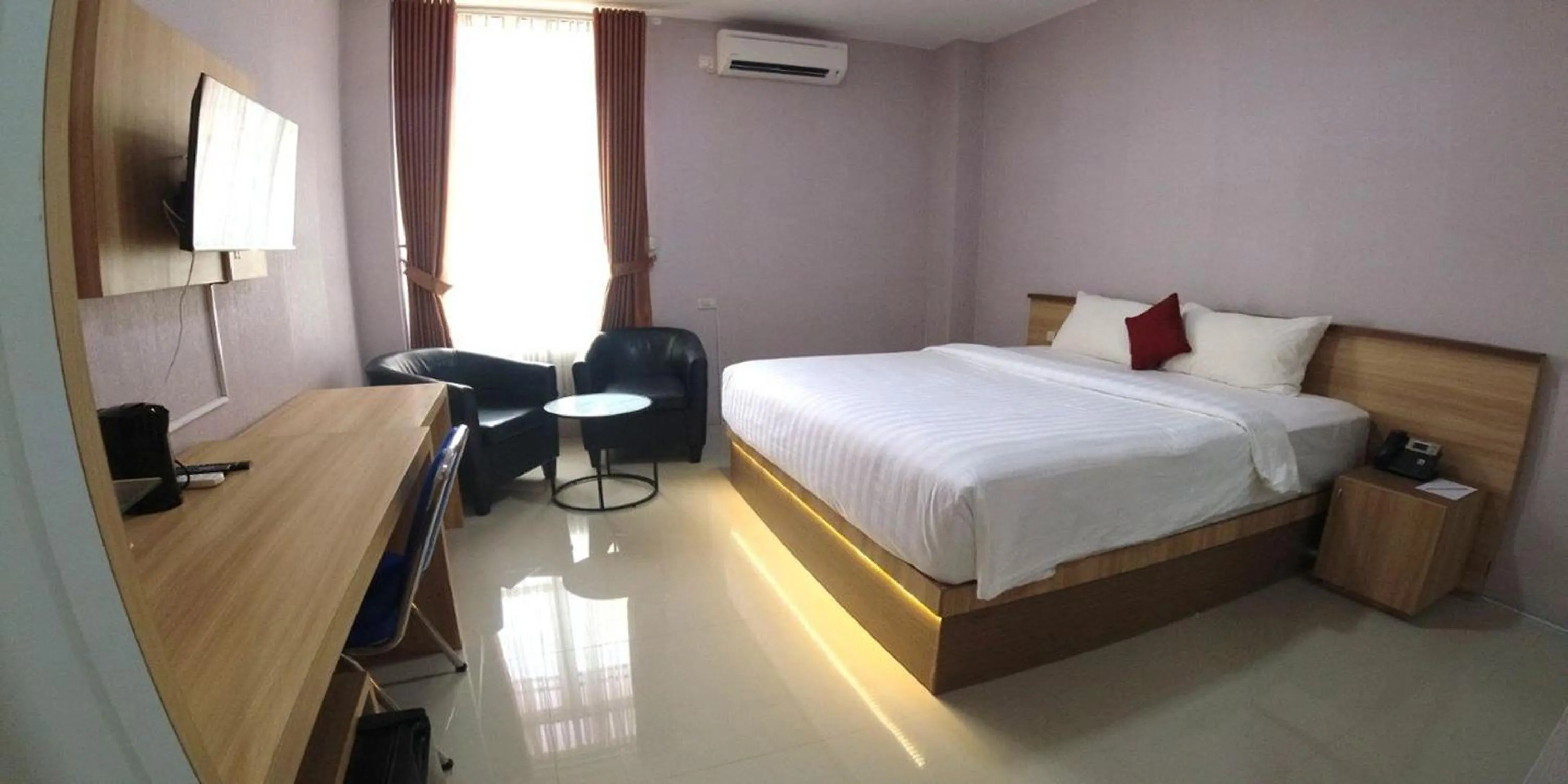 Bed in Great Cokro Edotel Lampung