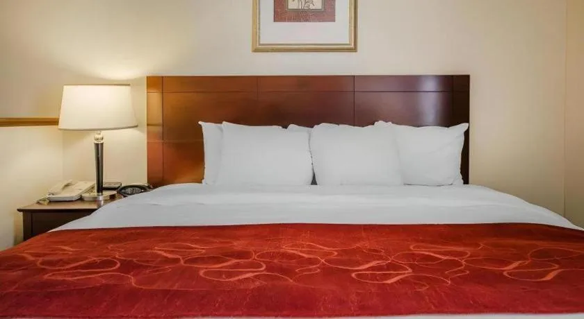 Bed in Quality Suites Jeffersonville - Louisville North