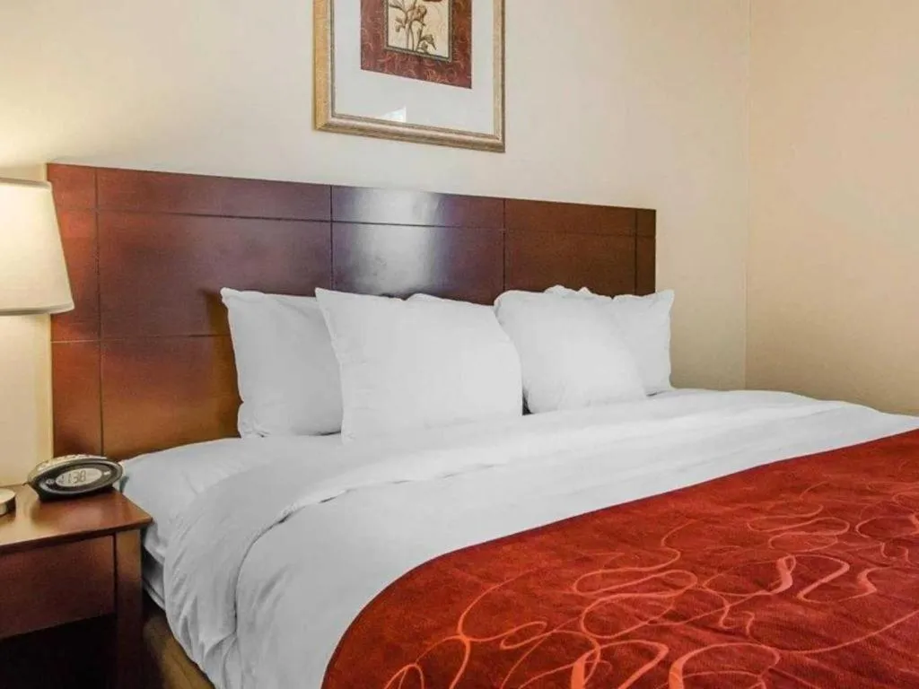 Bed in Quality Suites Jeffersonville - Louisville North