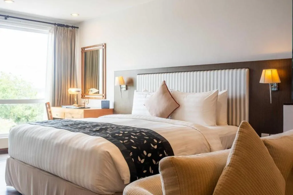 Bed in Plaza Sutera Biru Hotel