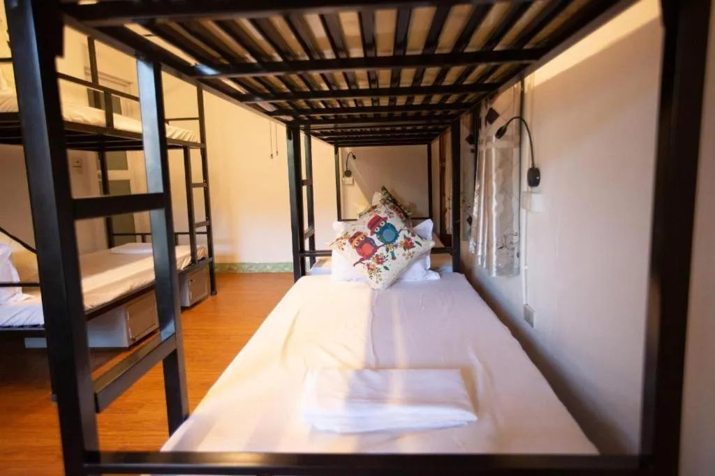 Bed in Canh Dieu Mountain Hotel